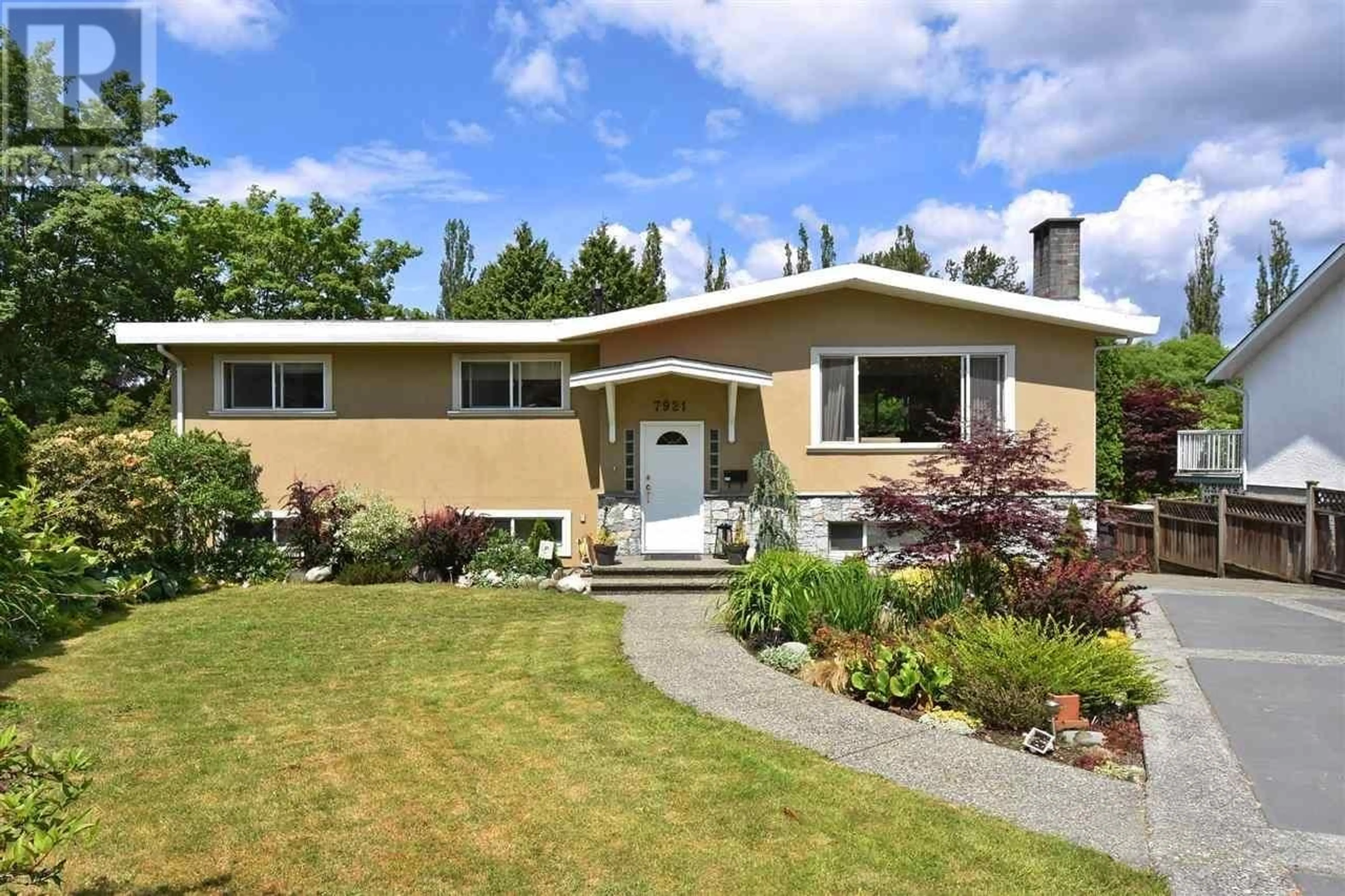 Home with vinyl exterior material, street for 7921 BURNFIELD CRESCENT, Burnaby British Columbia V5E2B8