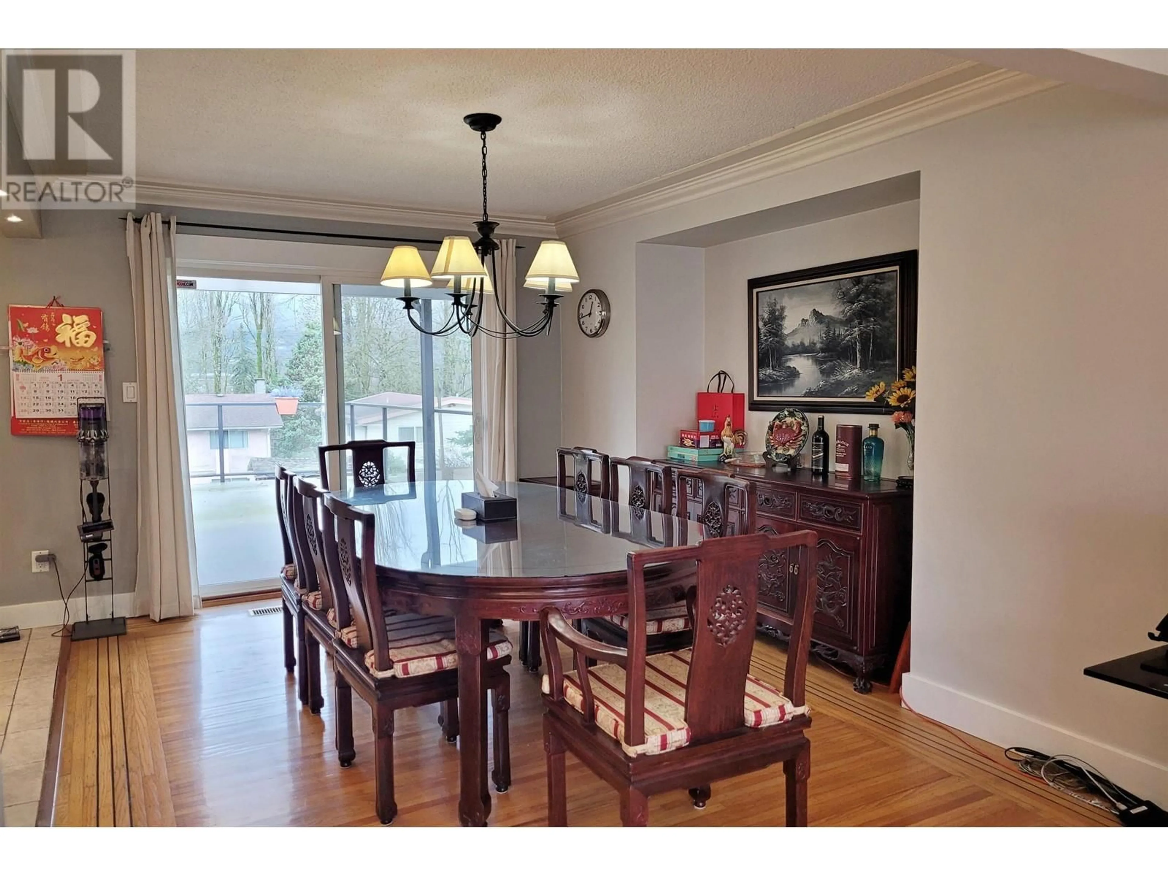 Dining room, wood/laminate floor for 7921 BURNFIELD CRESCENT, Burnaby British Columbia V5E2B8