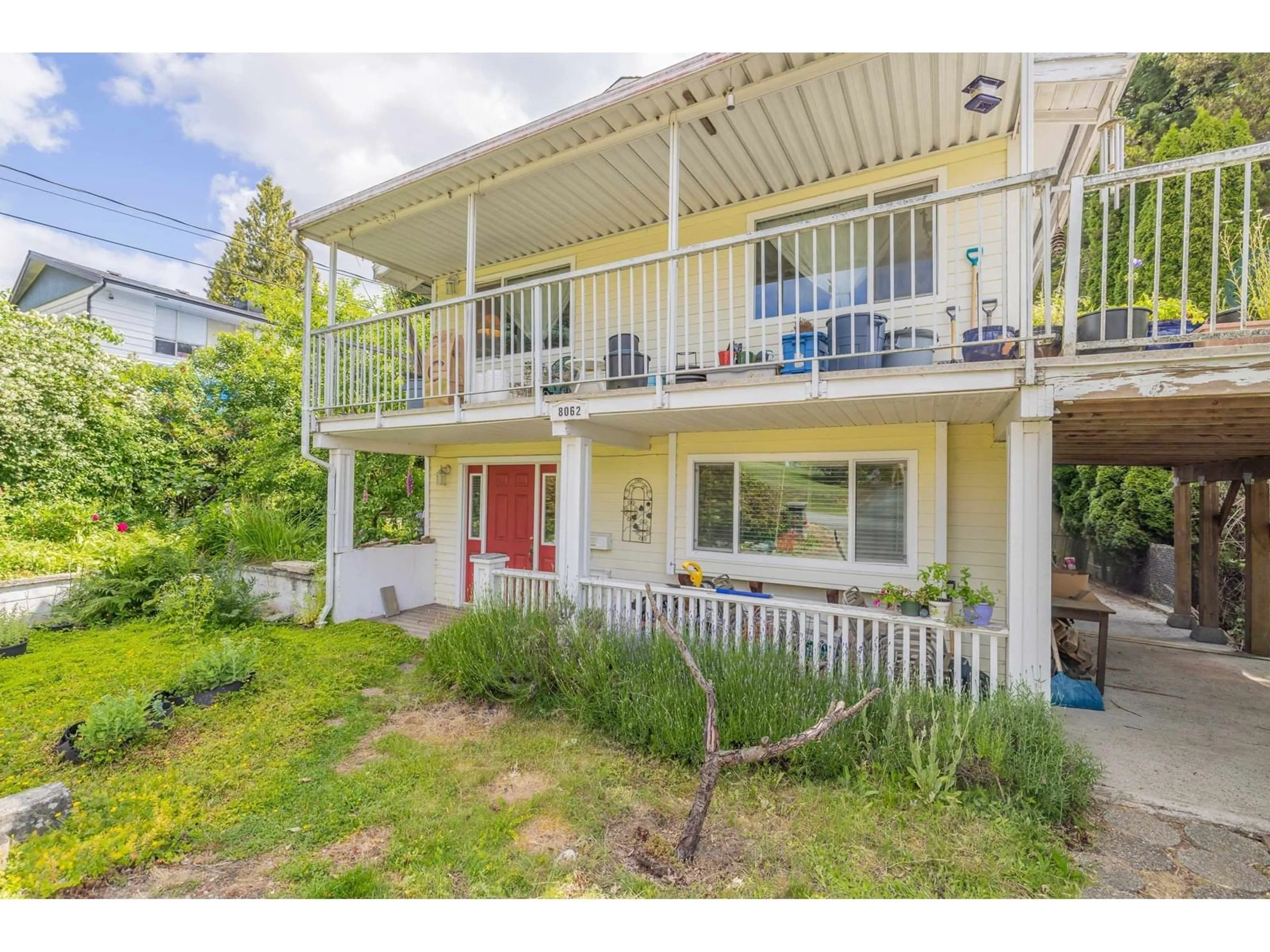 A pic from outside/outdoor area/front of a property/back of a property/a pic from drone, street for 8062 CLEGG, Mission British Columbia V2V3R5
