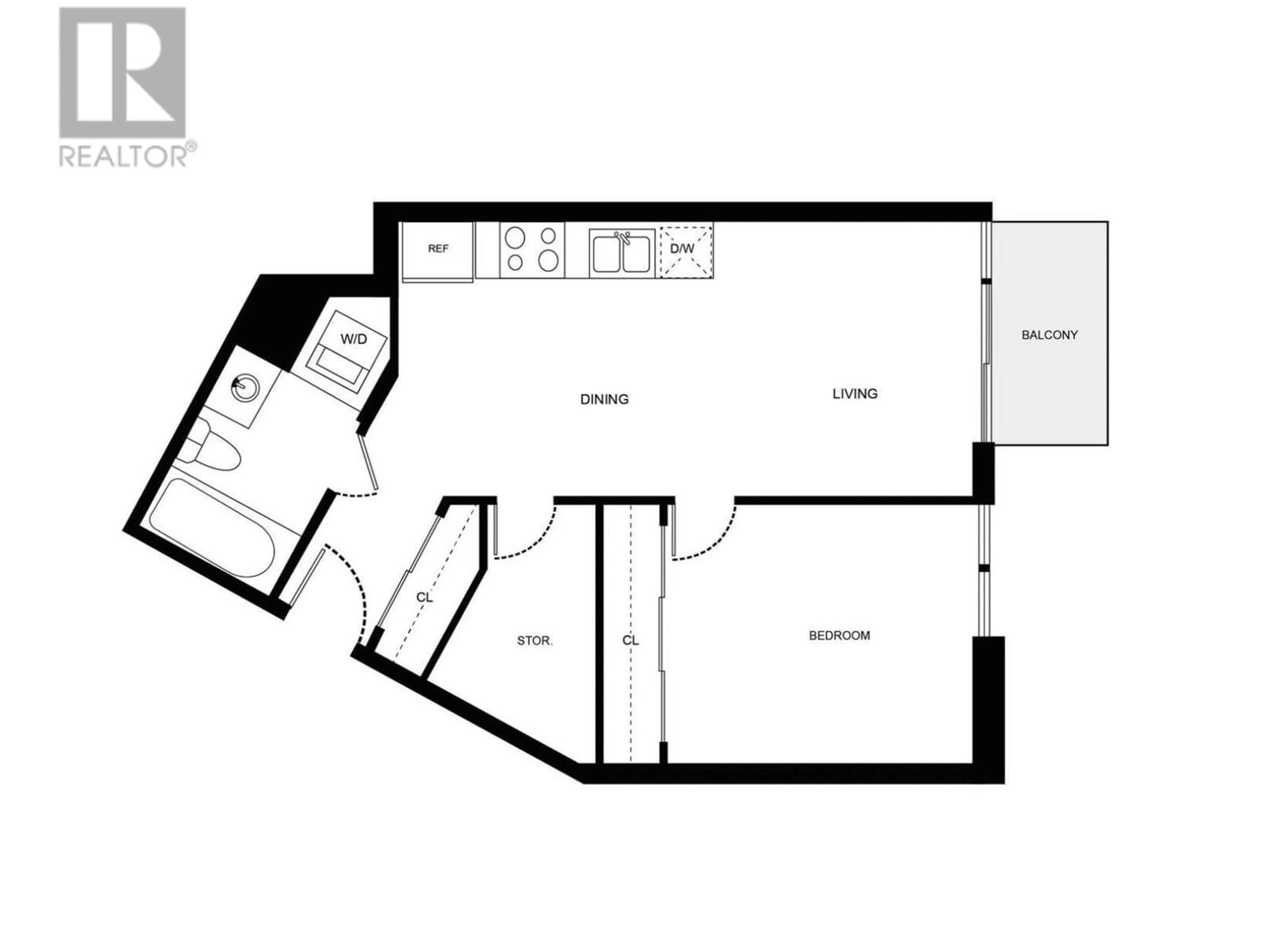 Floor plan for 509 - 88 1ST AVENUE, Vancouver British Columbia V5Y0K2