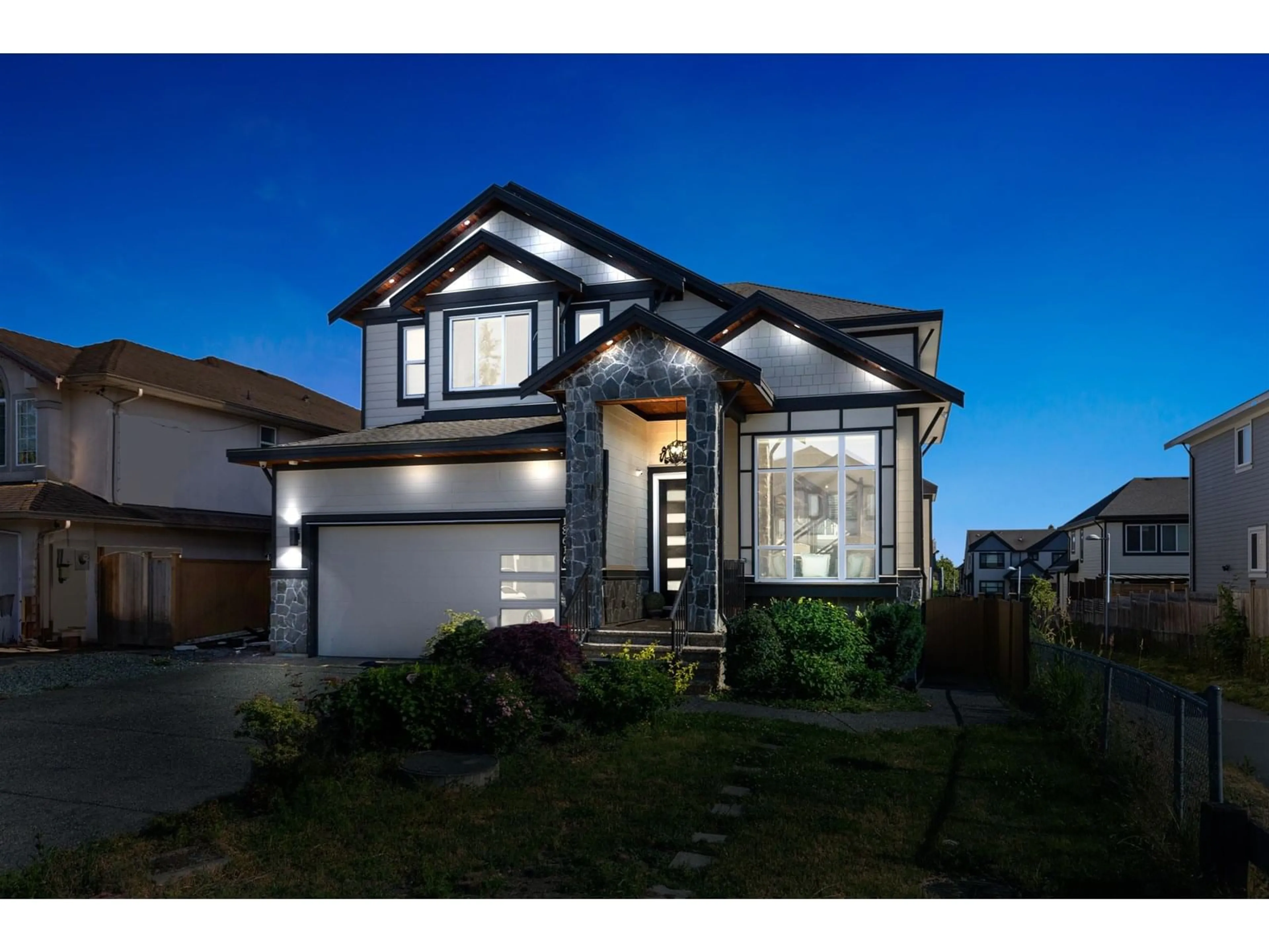 Home with vinyl exterior material, street for 18616 56B, Surrey British Columbia V3S8J3
