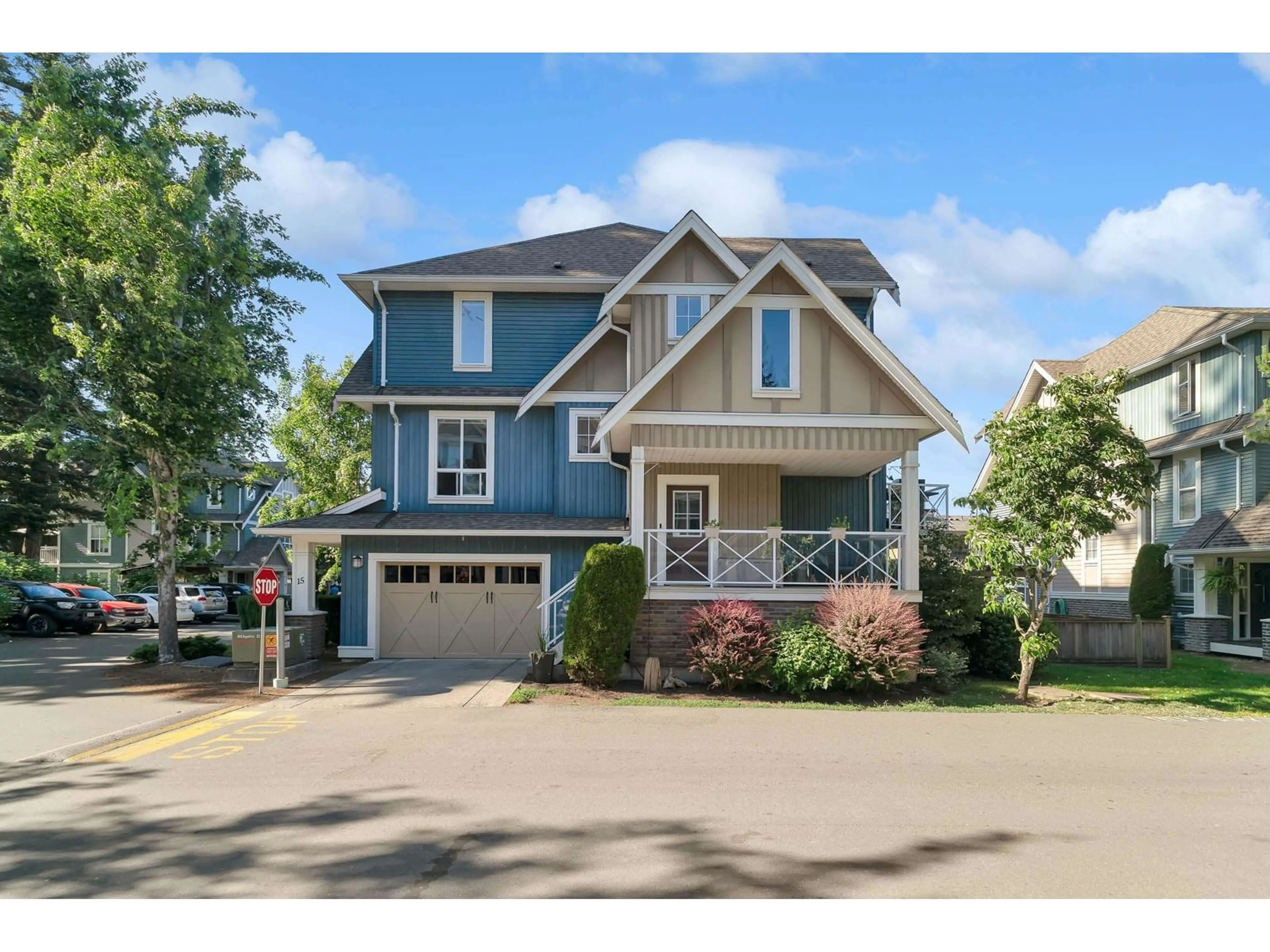 Home with vinyl exterior material, street for 15 - 5837 SAPPERS WAY, Chilliwack British Columbia V2R0G4