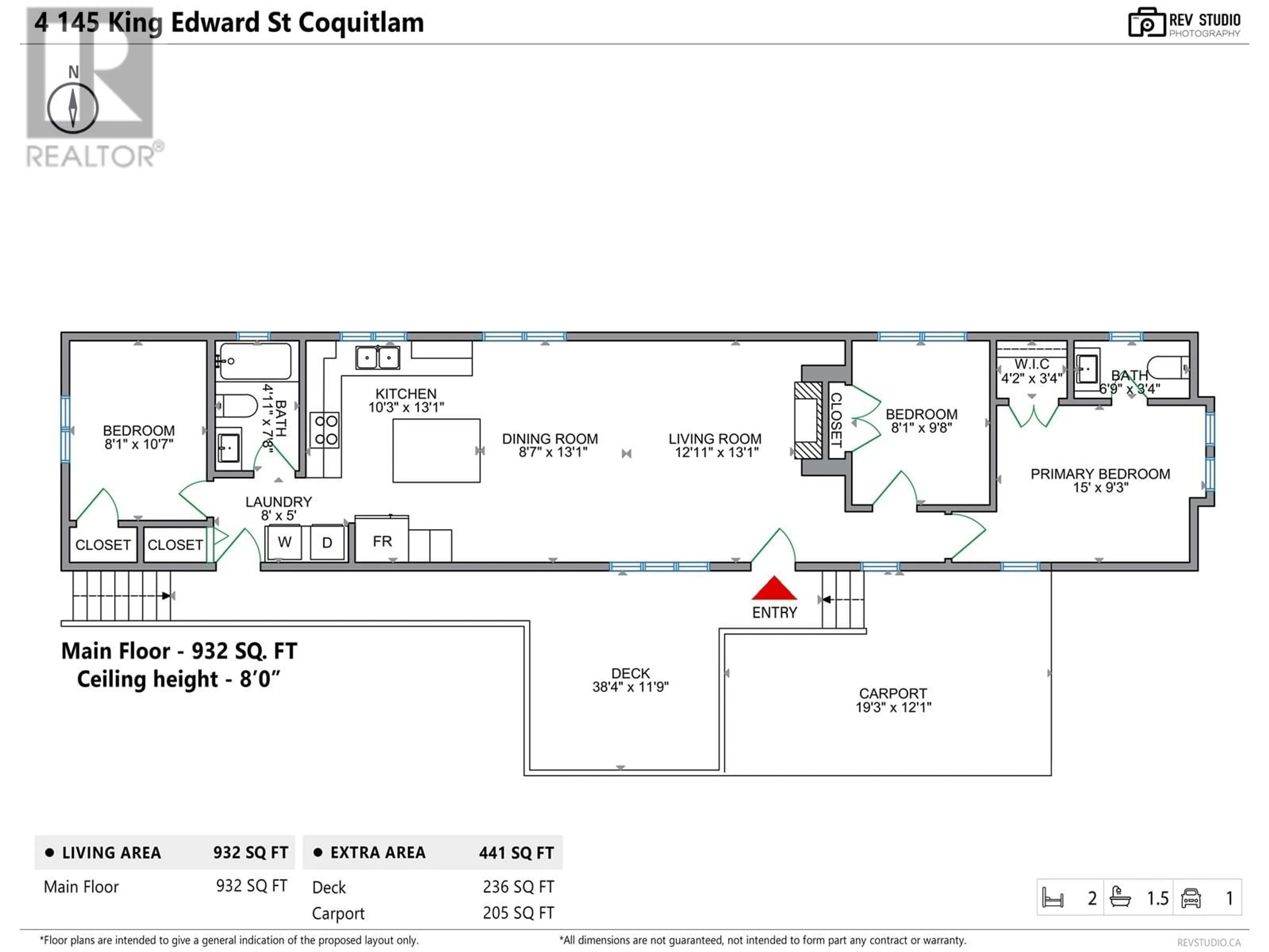 Floor plan for 4 - 145 KING EDWARD STREET, Coquitlam British Columbia V3K6K9