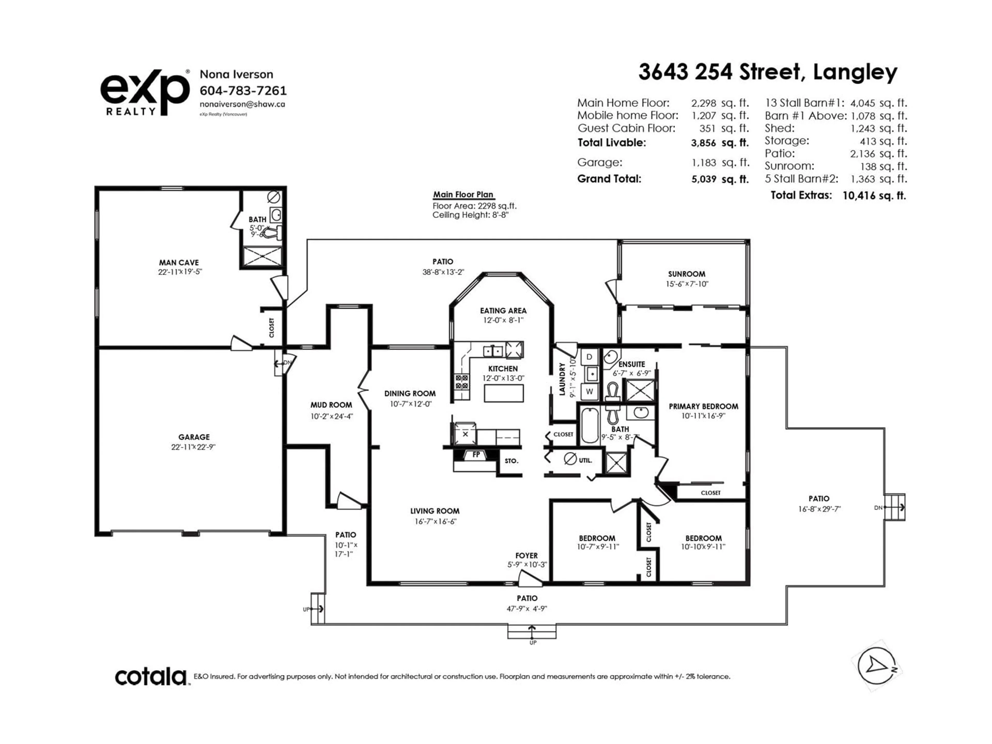 Floor plan for 3643 254, Langley British Columbia V4W2R3