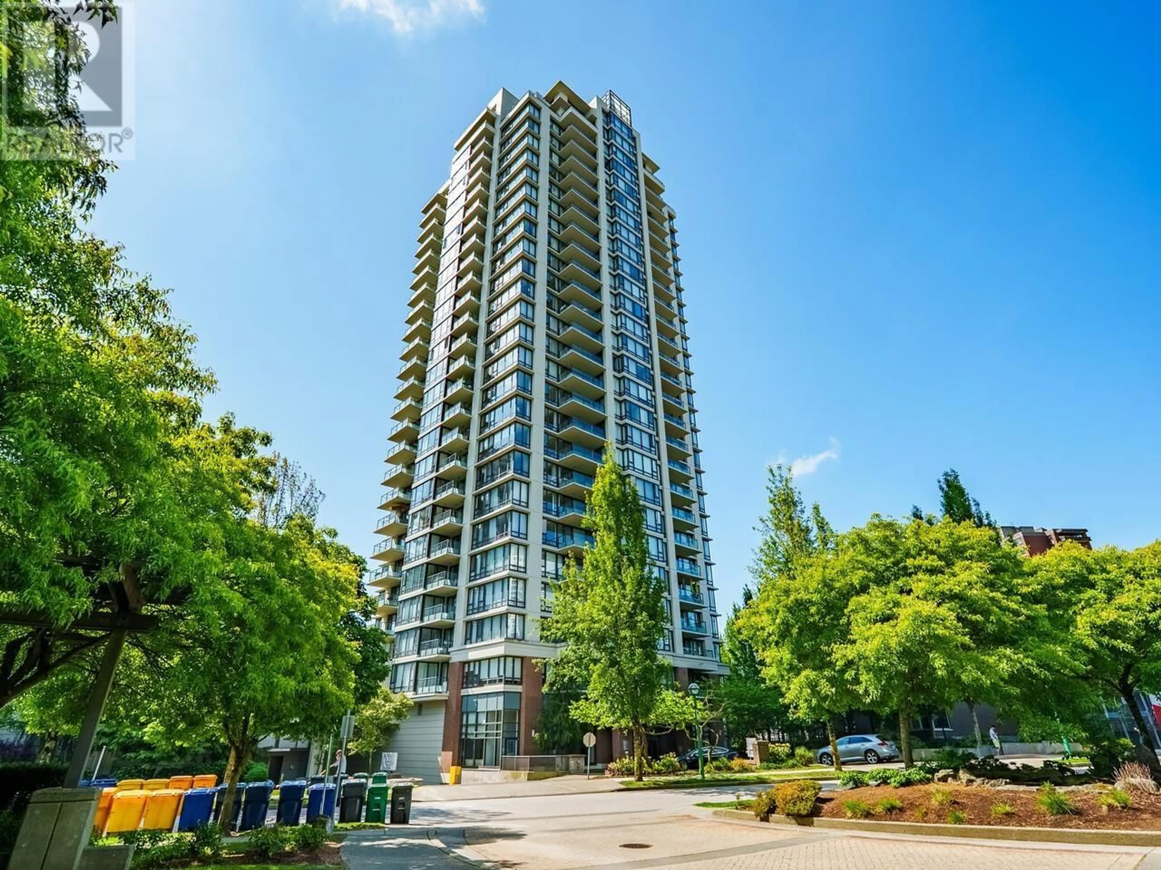 A pic from outside/outdoor area/front of a property/back of a property/a pic from drone, building for 1407 - 7328 ARCOLA STREET, Burnaby British Columbia V5E0A7