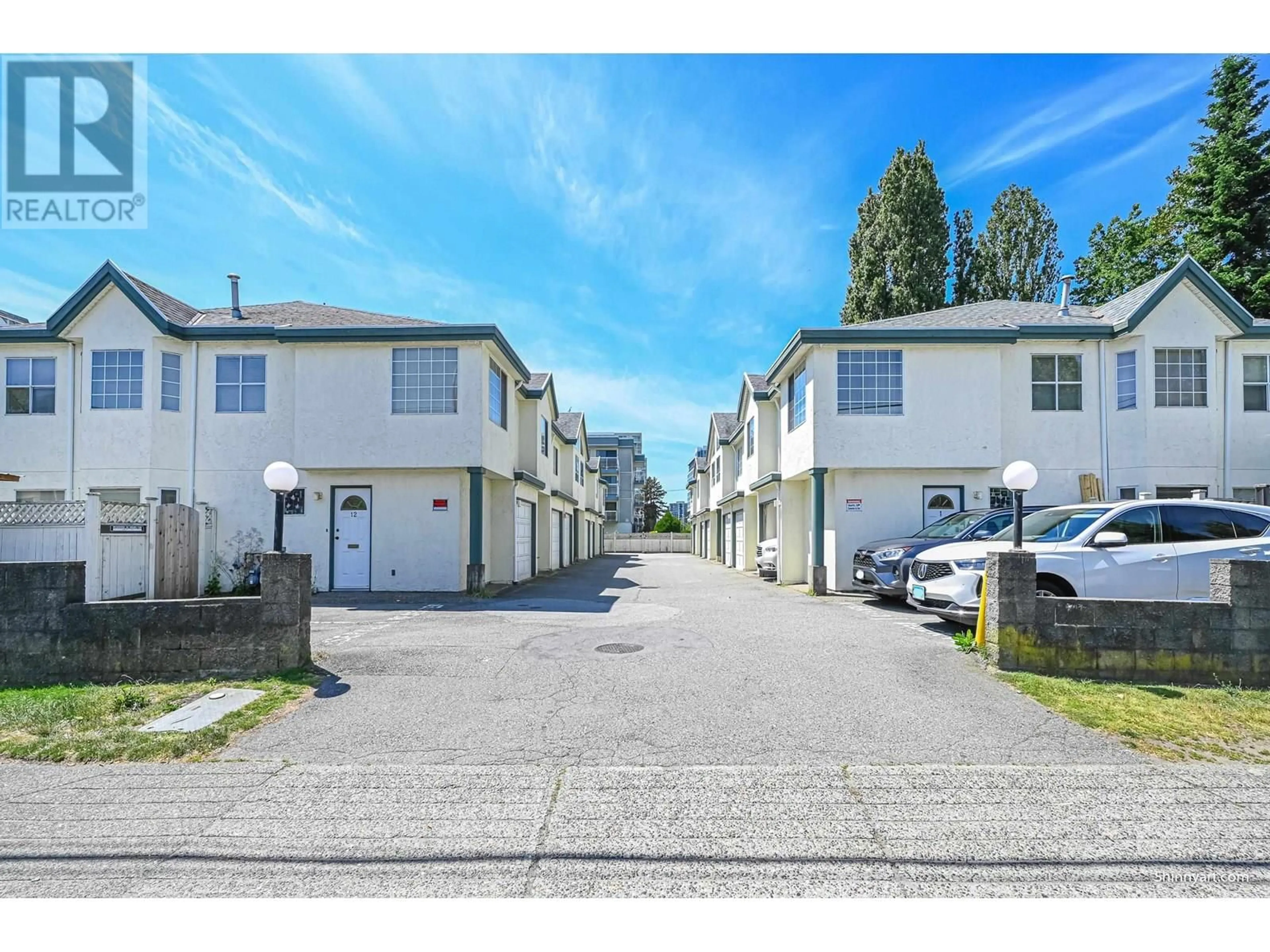 A pic from outside/outdoor area/front of a property/back of a property/a pic from drone, street for 11 - 6391 COONEY ROAD, Richmond British Columbia V6Y2J5