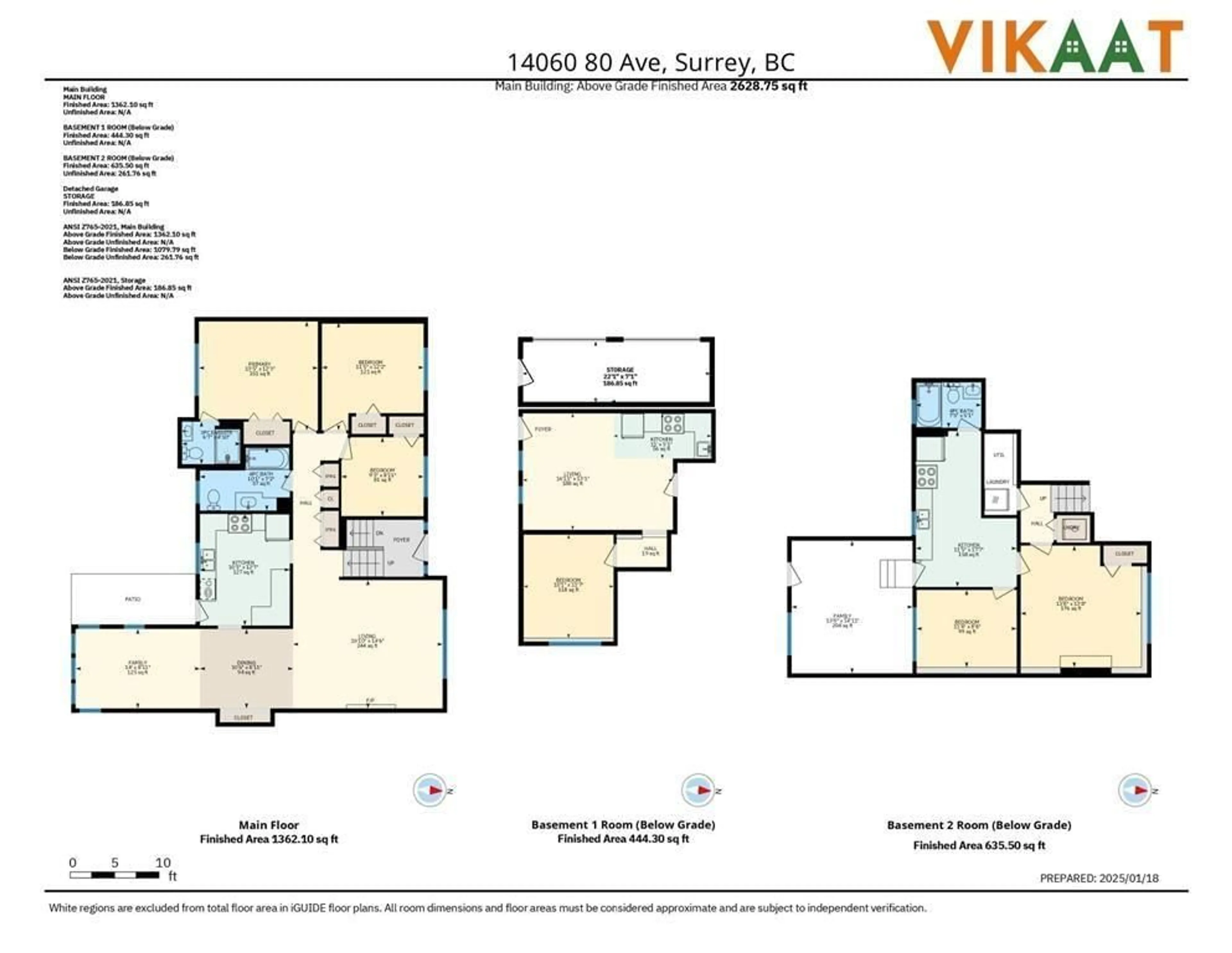 Floor plan for 14060 80, Surrey British Columbia V3W3C4