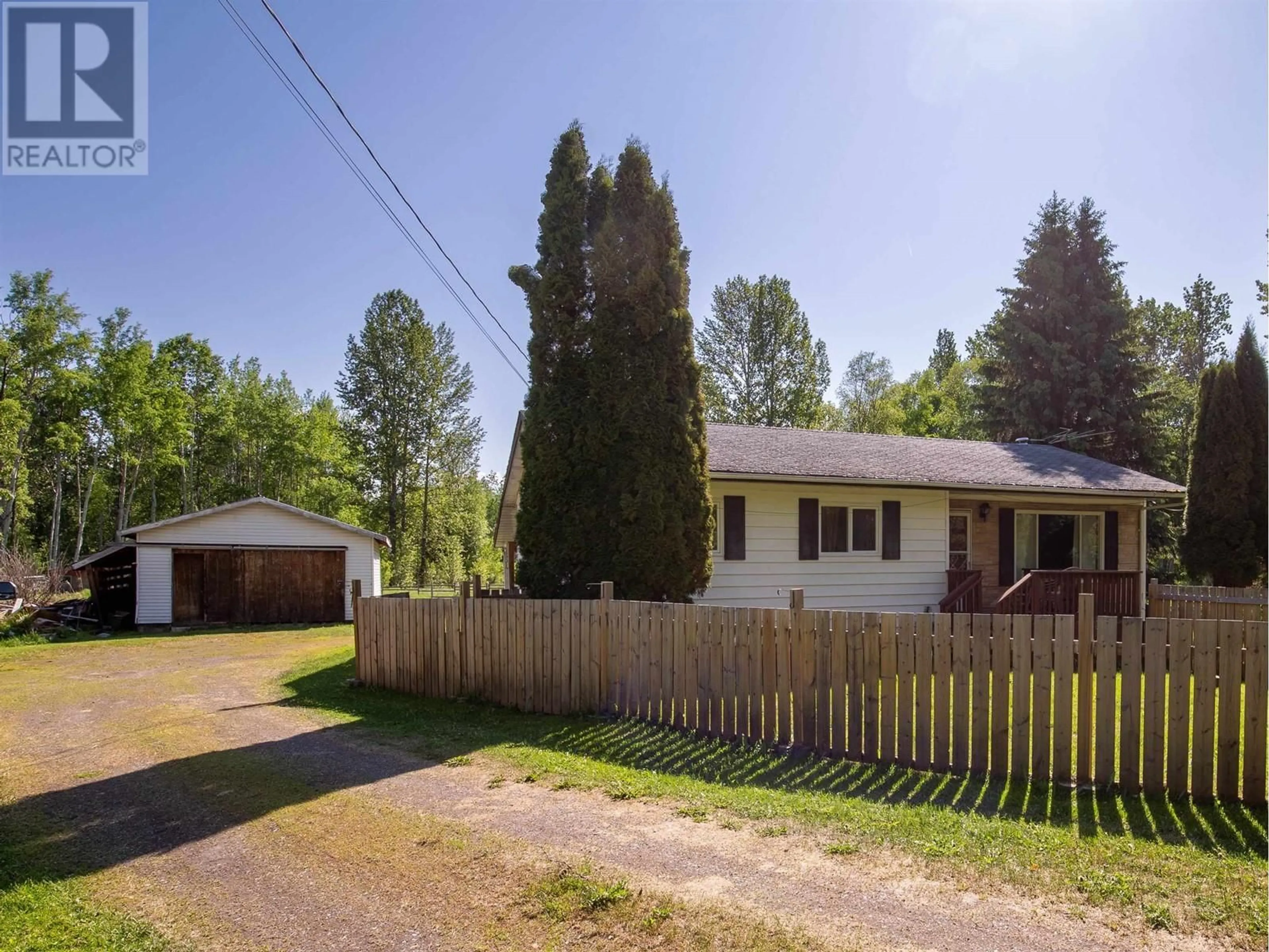 A pic from outside/outdoor area/front of a property/back of a property/a pic from drone, street for 4446 WHALEN ROAD, Smithers British Columbia V0J2N2