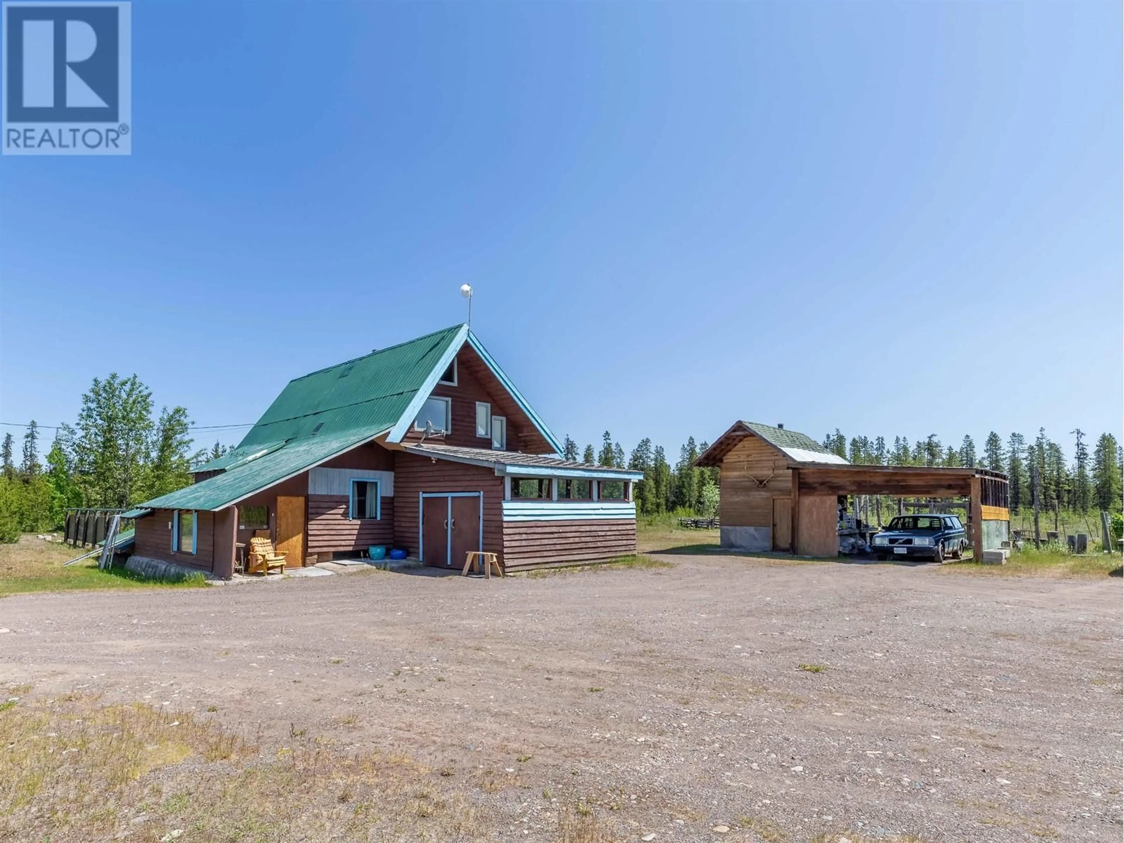 A pic from outside/outdoor area/front of a property/back of a property/a pic from drone, mountain view for 11230 SPRUCE ROAD, Telkwa British Columbia V0J2X3
