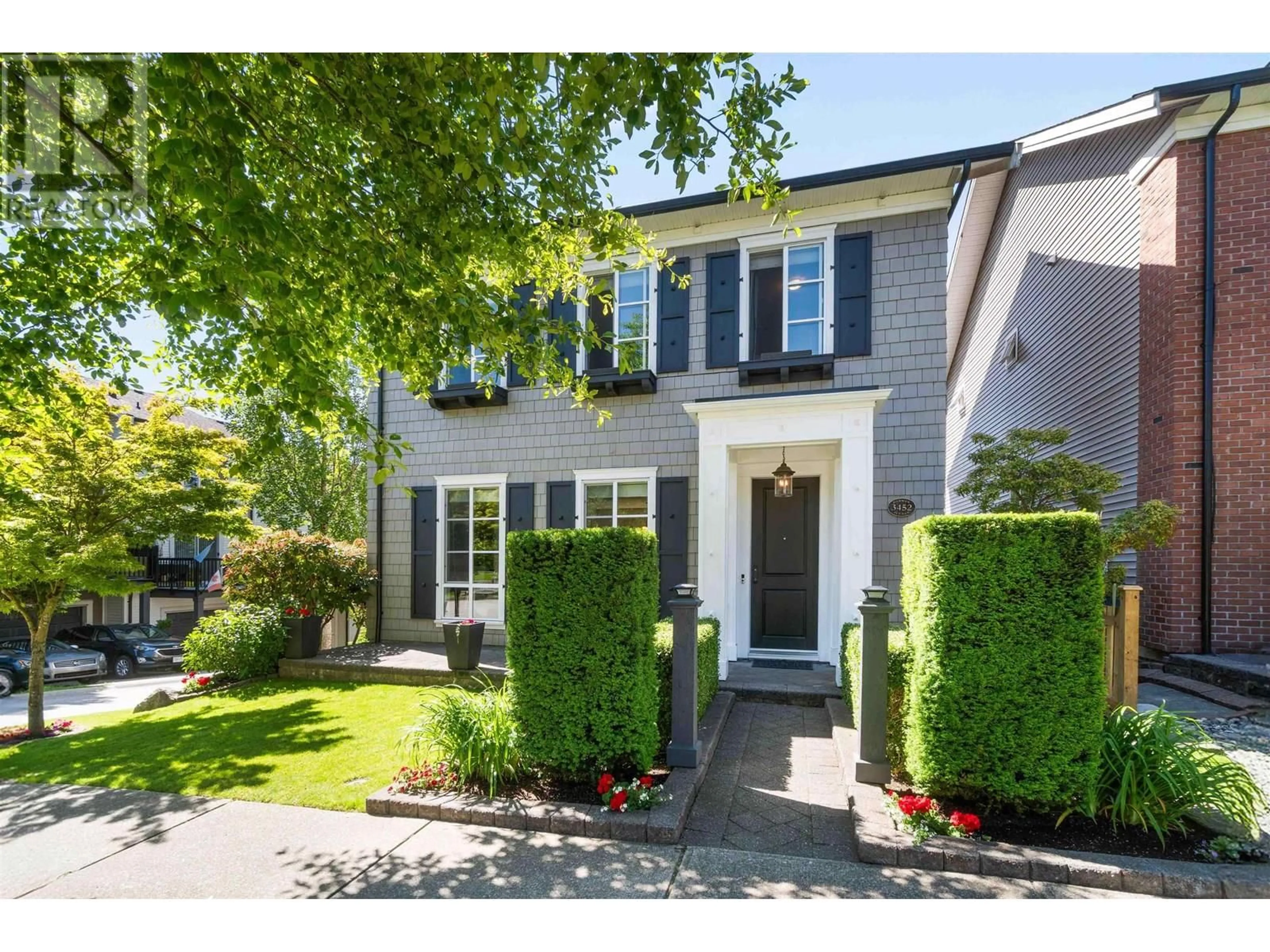 Home with brick exterior material, street for 3452 DARWIN AVENUE, Coquitlam British Columbia V3B3H7
