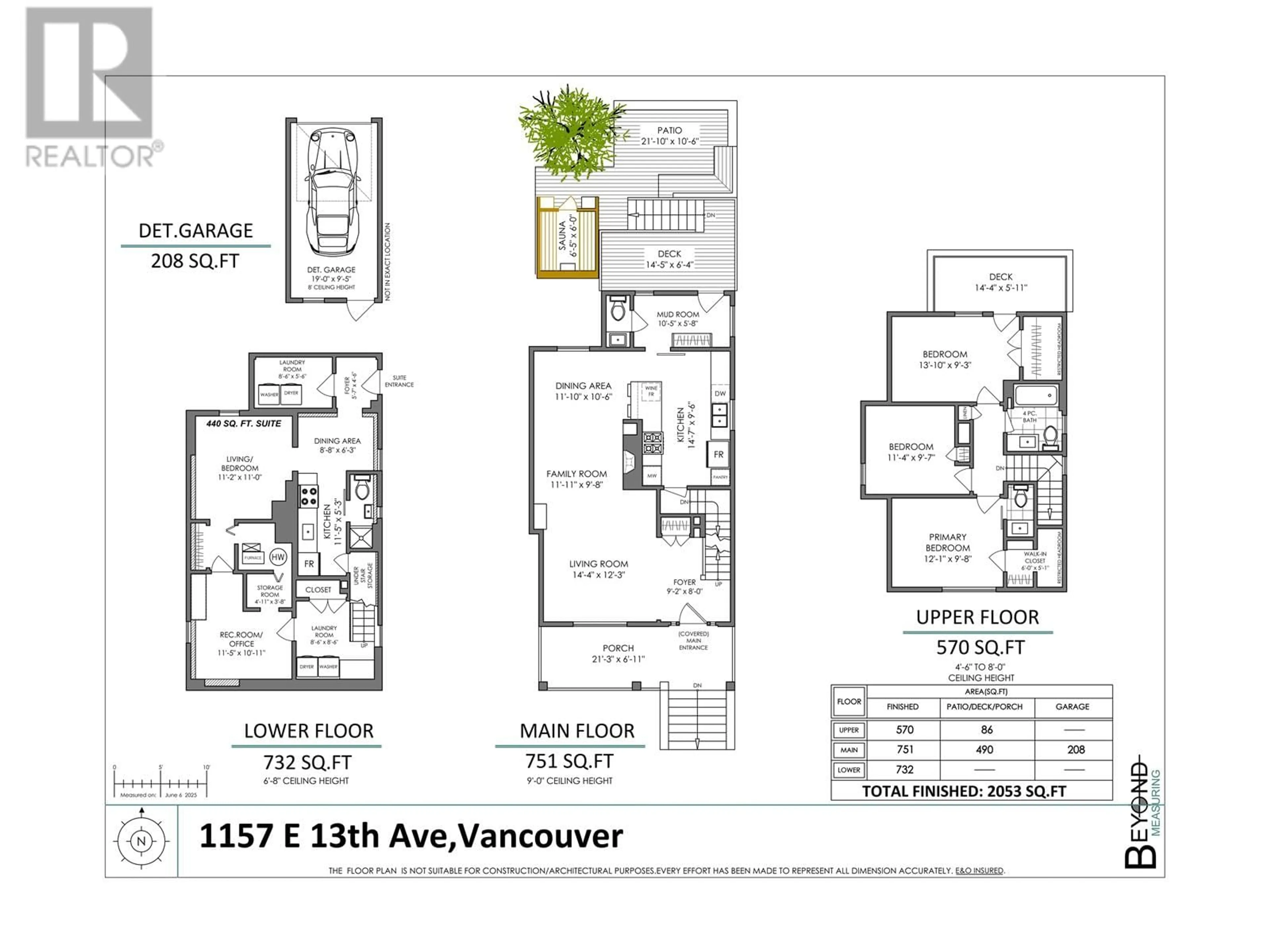 Floor plan for 1157 13TH AVENUE, Vancouver British Columbia V5T2M2