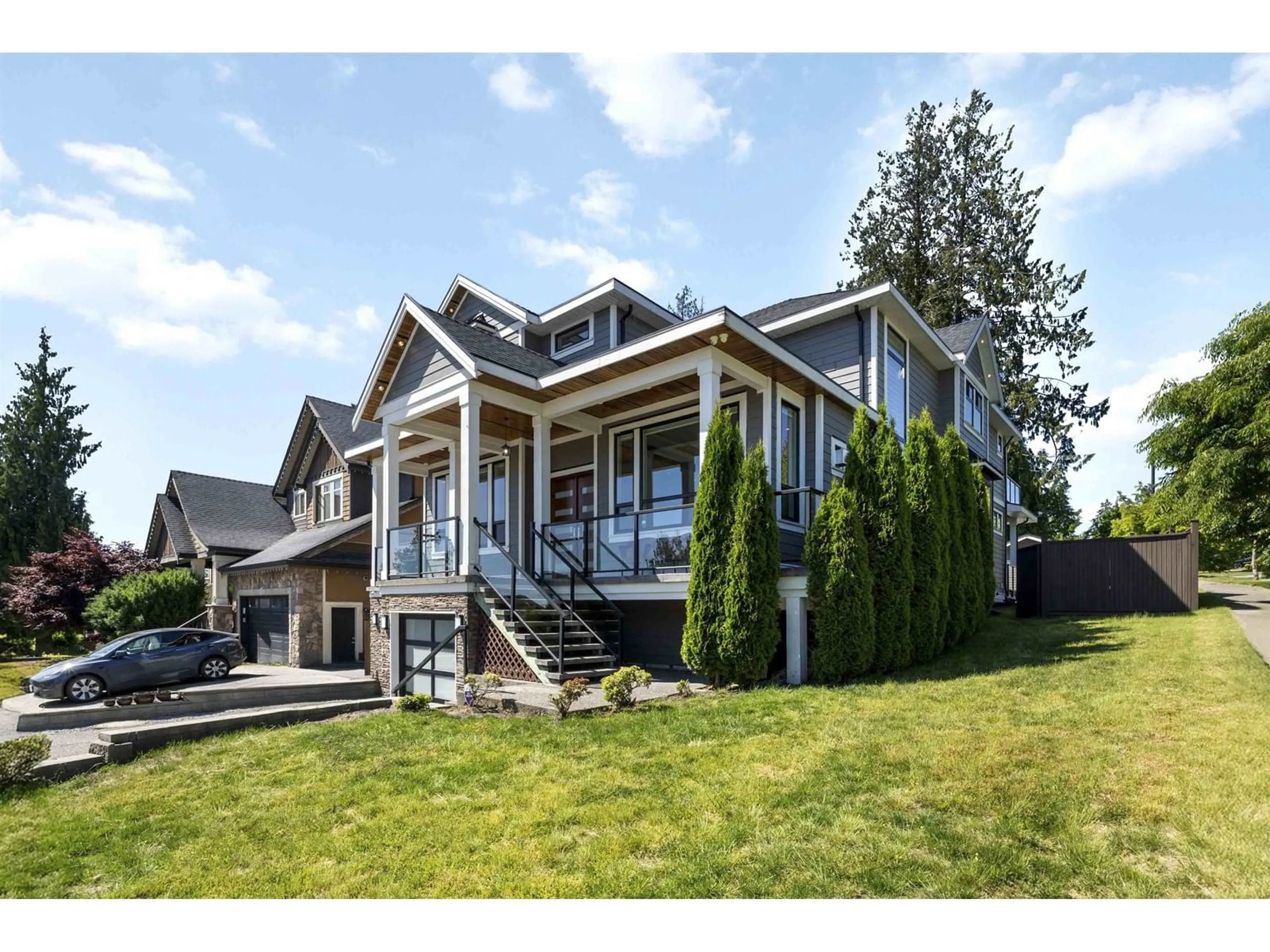 Home with vinyl exterior material, mountain view for 16345 59, Surrey British Columbia V3S7A5