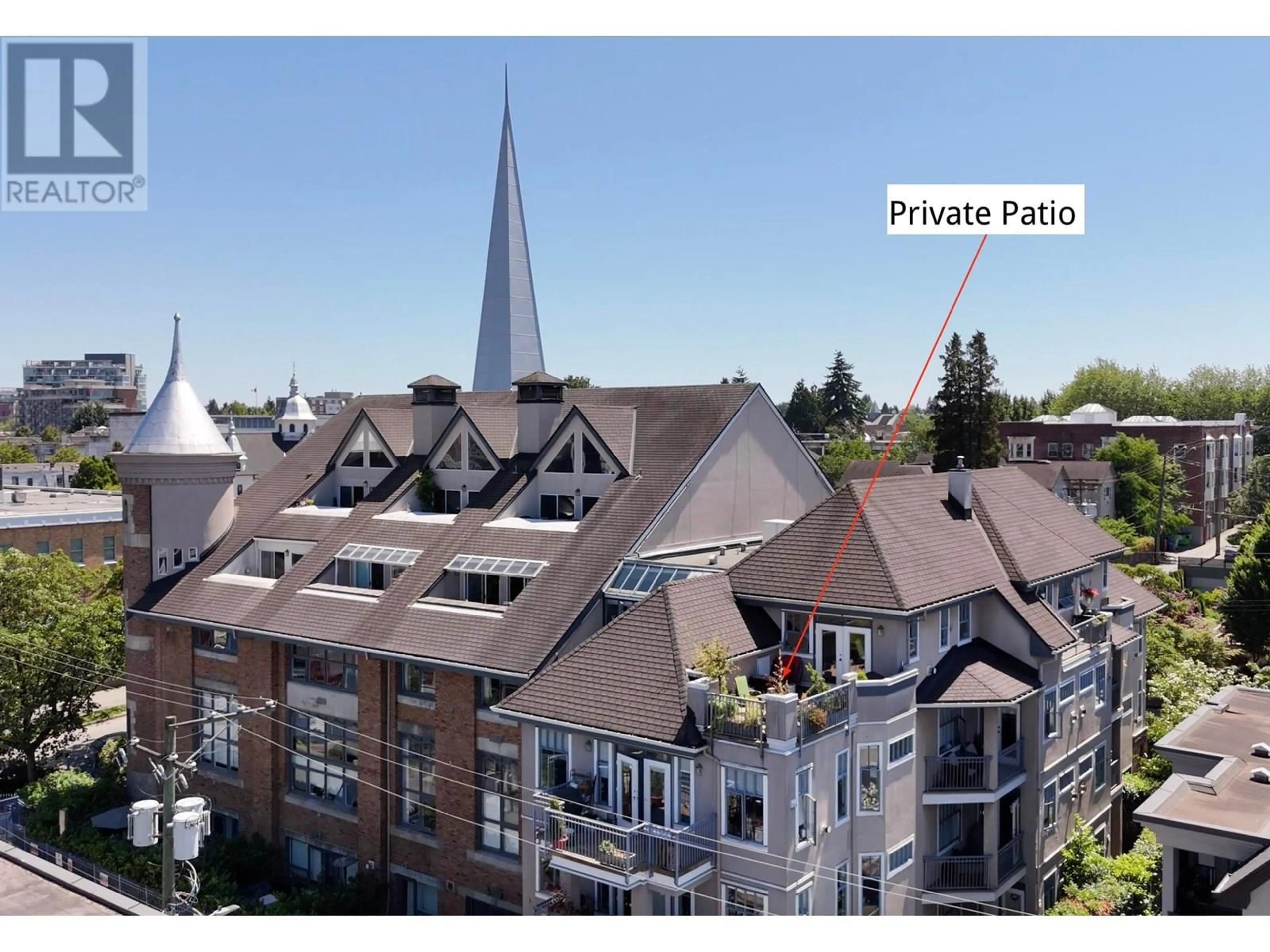 A pic from outside/outdoor area/front of a property/back of a property/a pic from drone, city buildings view from balcony for 504 - 2525 QUEBEC STREET, Vancouver British Columbia V5T4R5