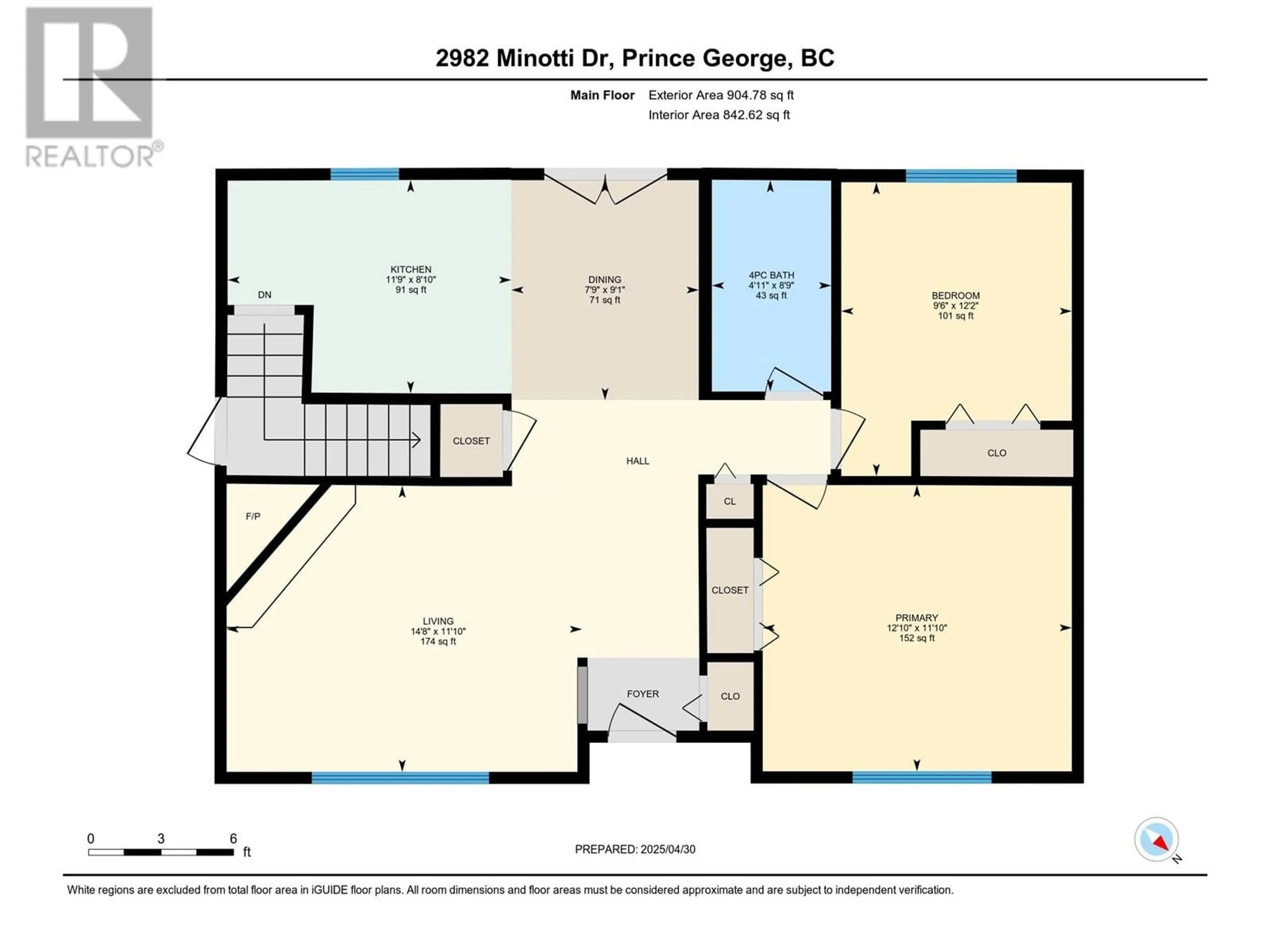 Floor plan for 2982 MINOTTI DRIVE, Prince George British Columbia V2K1T4