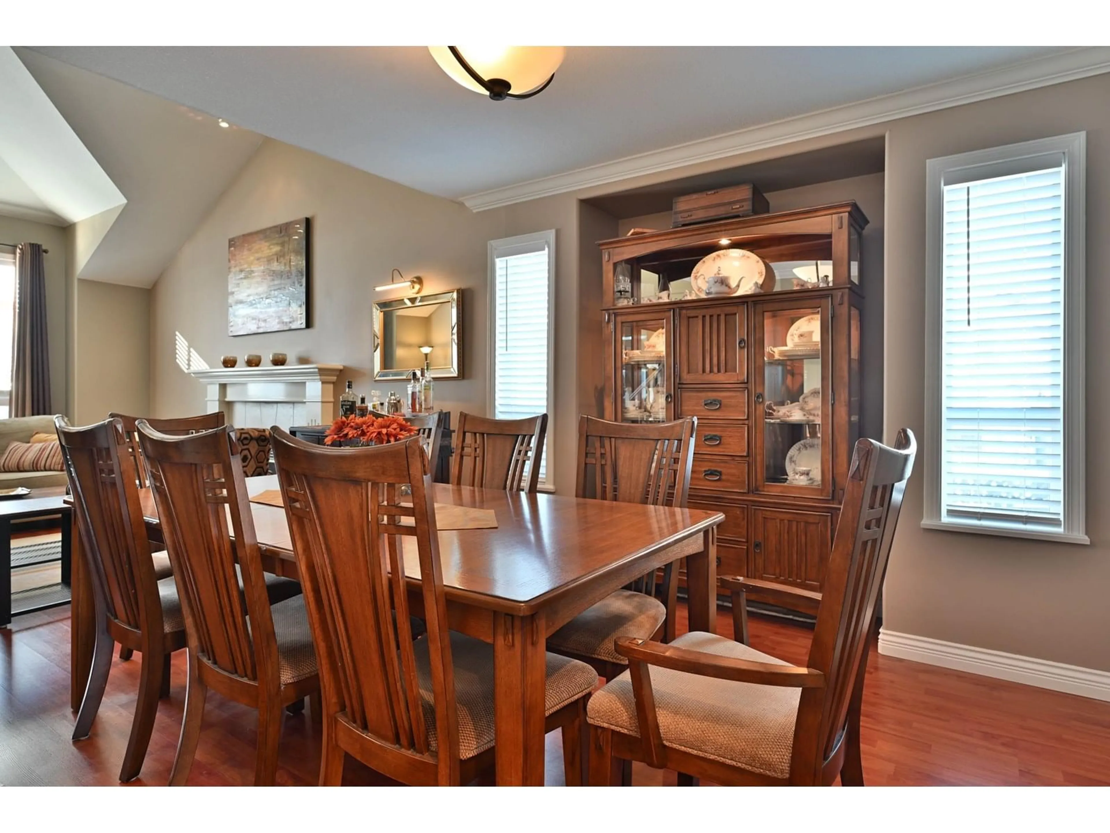 Dining room, wood/laminate floor for 18863 64A, Surrey British Columbia V3S8V3