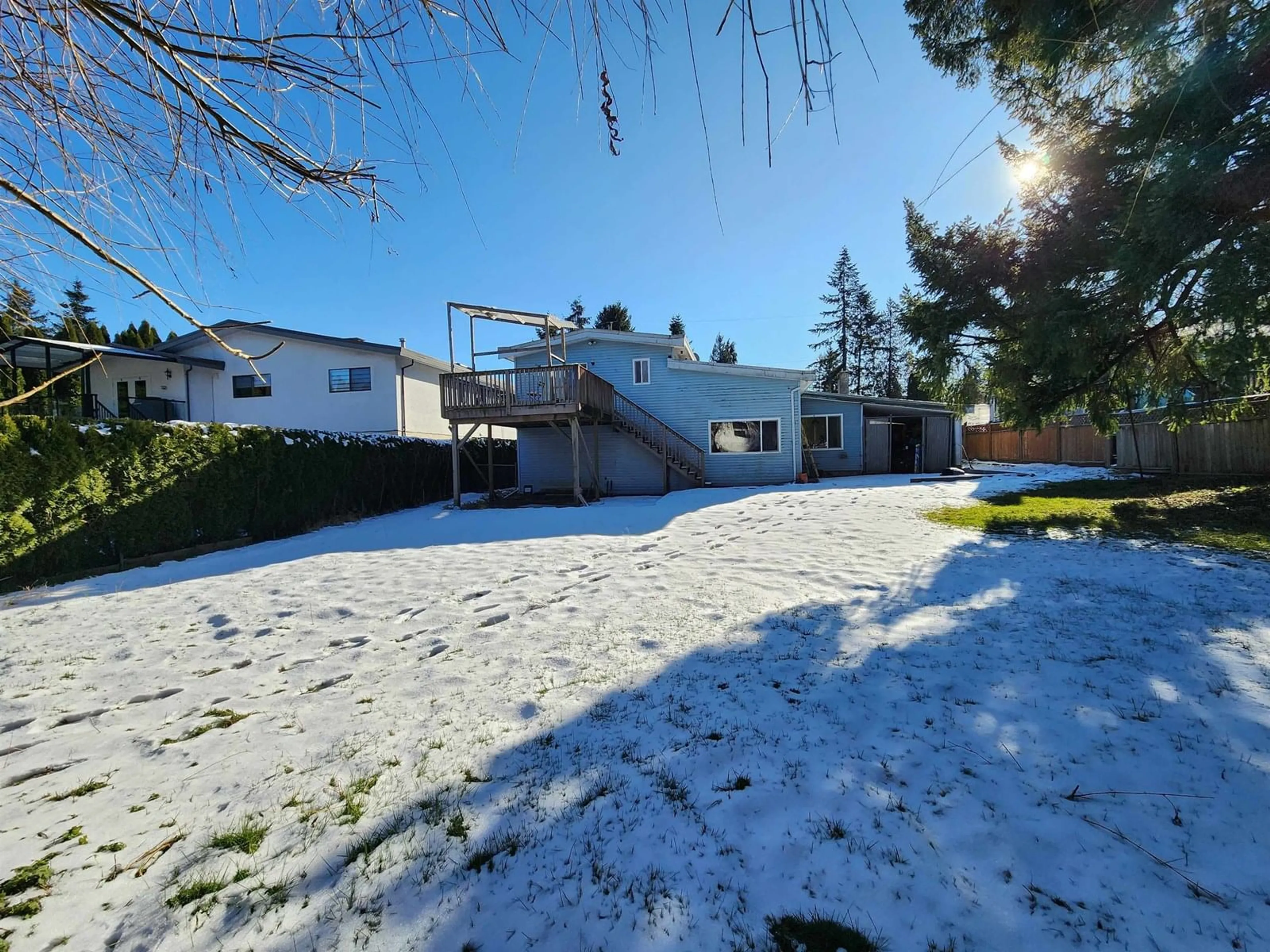 A pic from outside/outdoor area/front of a property/back of a property/a pic from drone, street for 14361 MELROSE, Surrey British Columbia V3R5R6