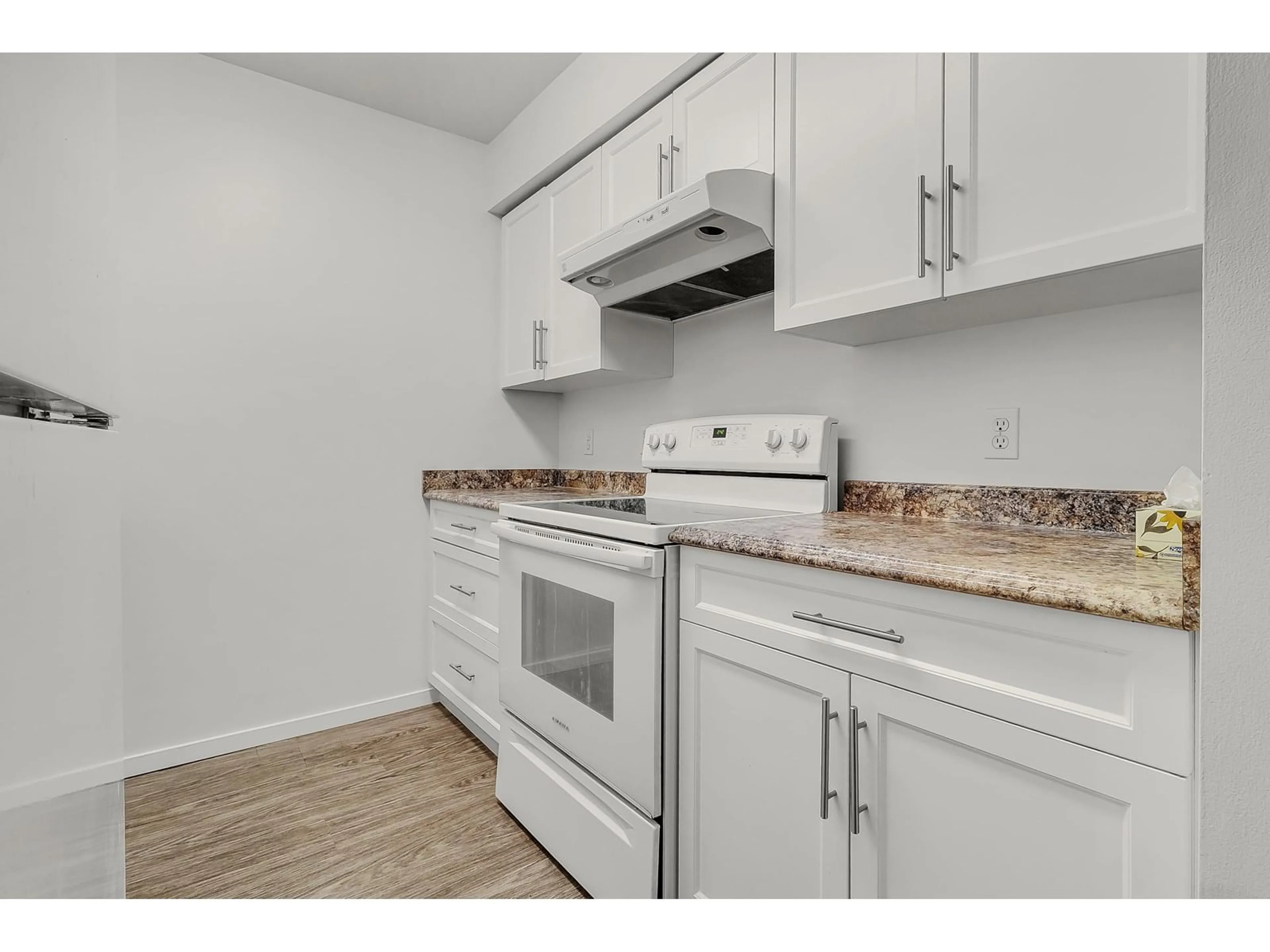 Standard kitchen, wood/laminate floor for 213 - 17661 58A, Surrey British Columbia V3S1N4