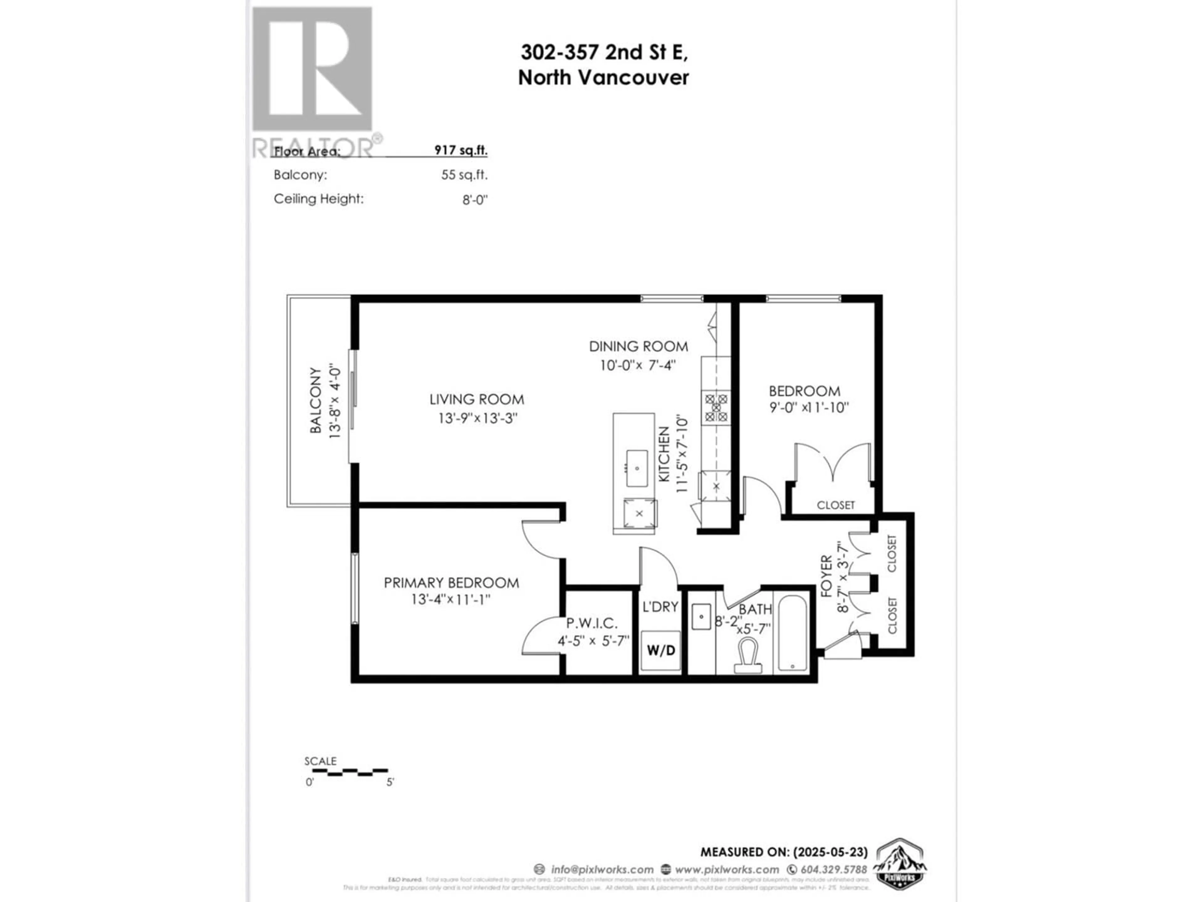 Floor plan for 302 - 357 2ND STREET, North Vancouver British Columbia V7L1C6