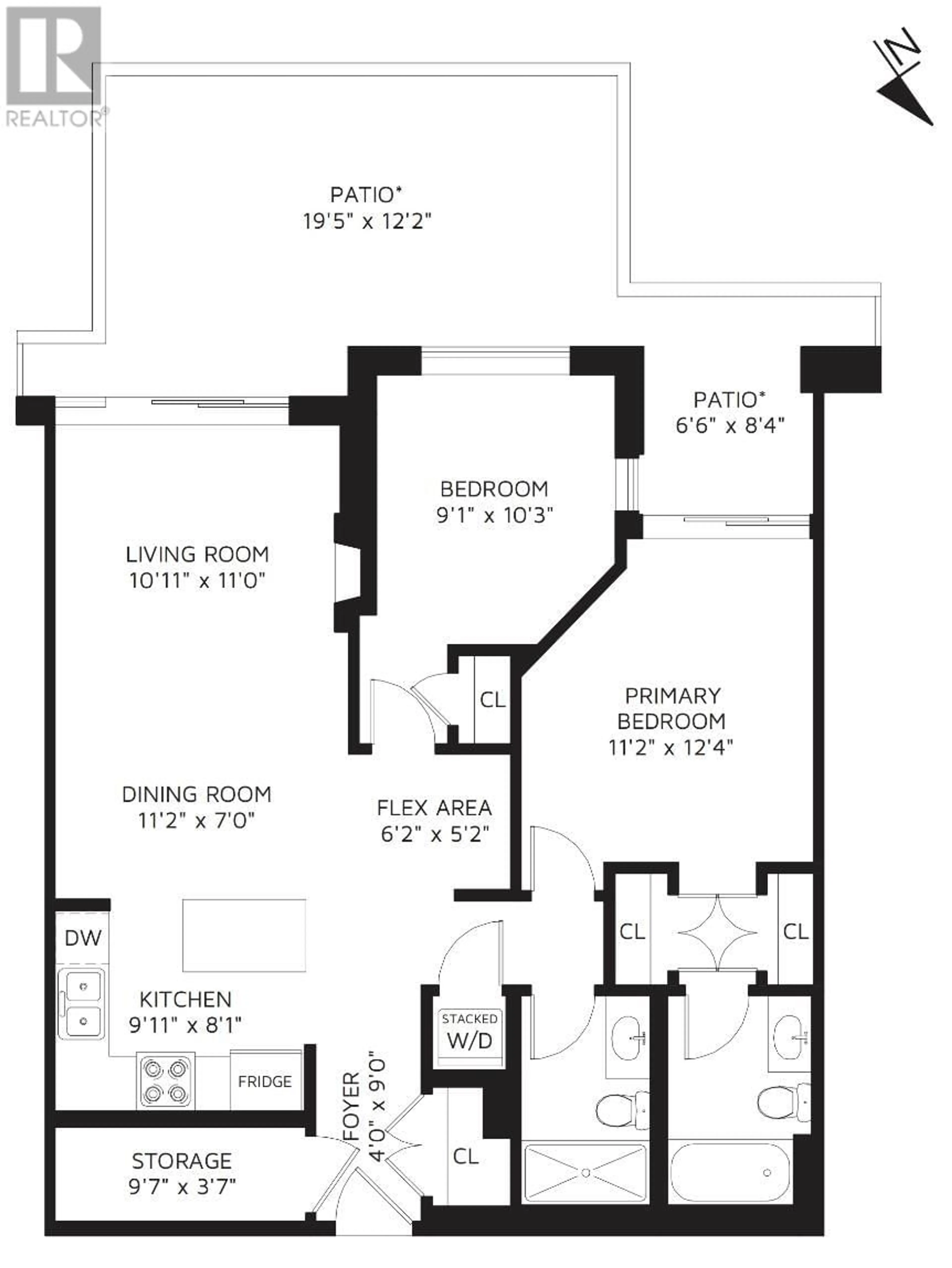 Floor plan for 109 - 175 1ST STREET, North Vancouver British Columbia V7M2N9