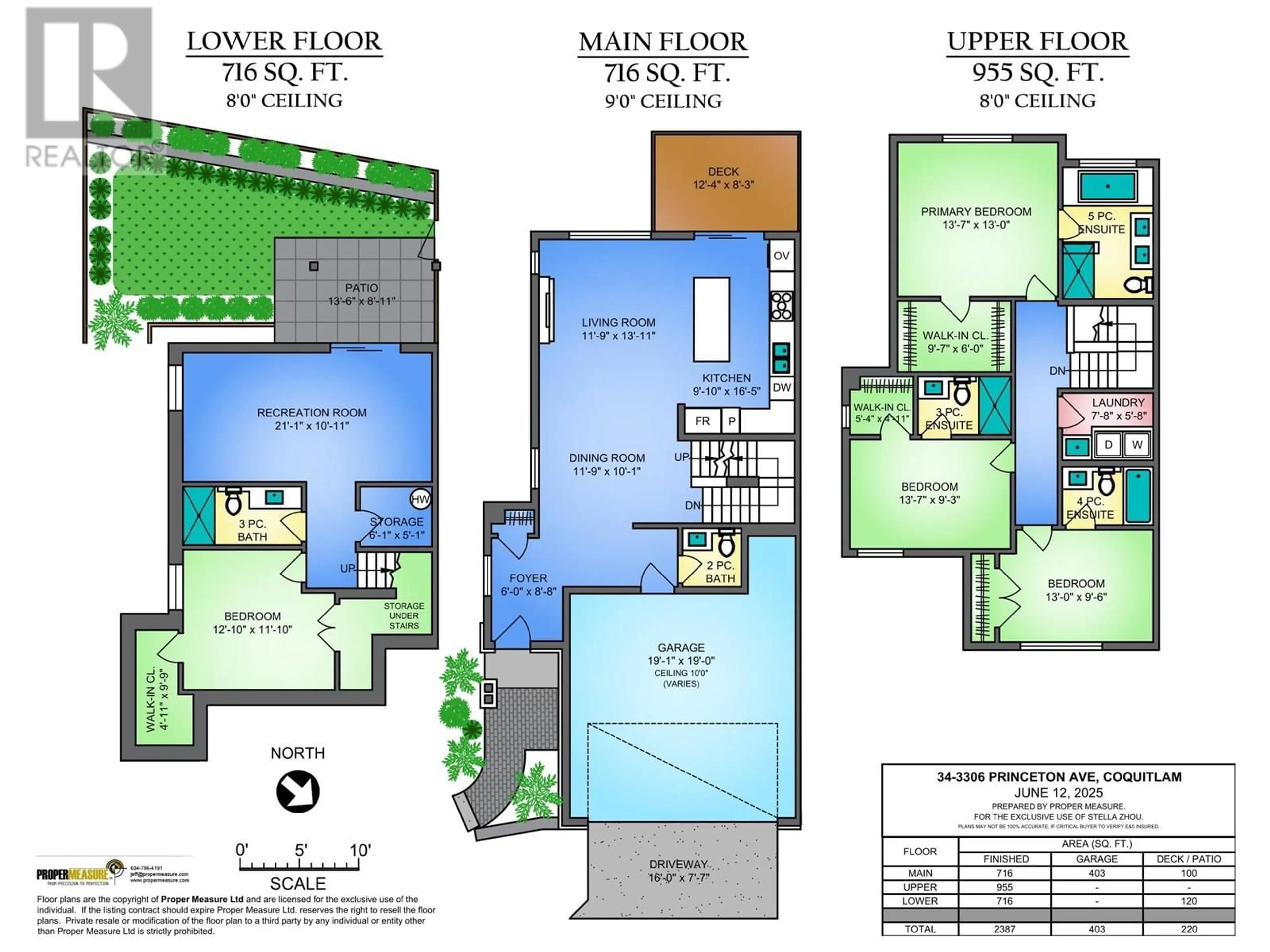 Floor plan for 34 - 3306 PRINCETON AVENUE, Coquitlam British Columbia V3E0M9