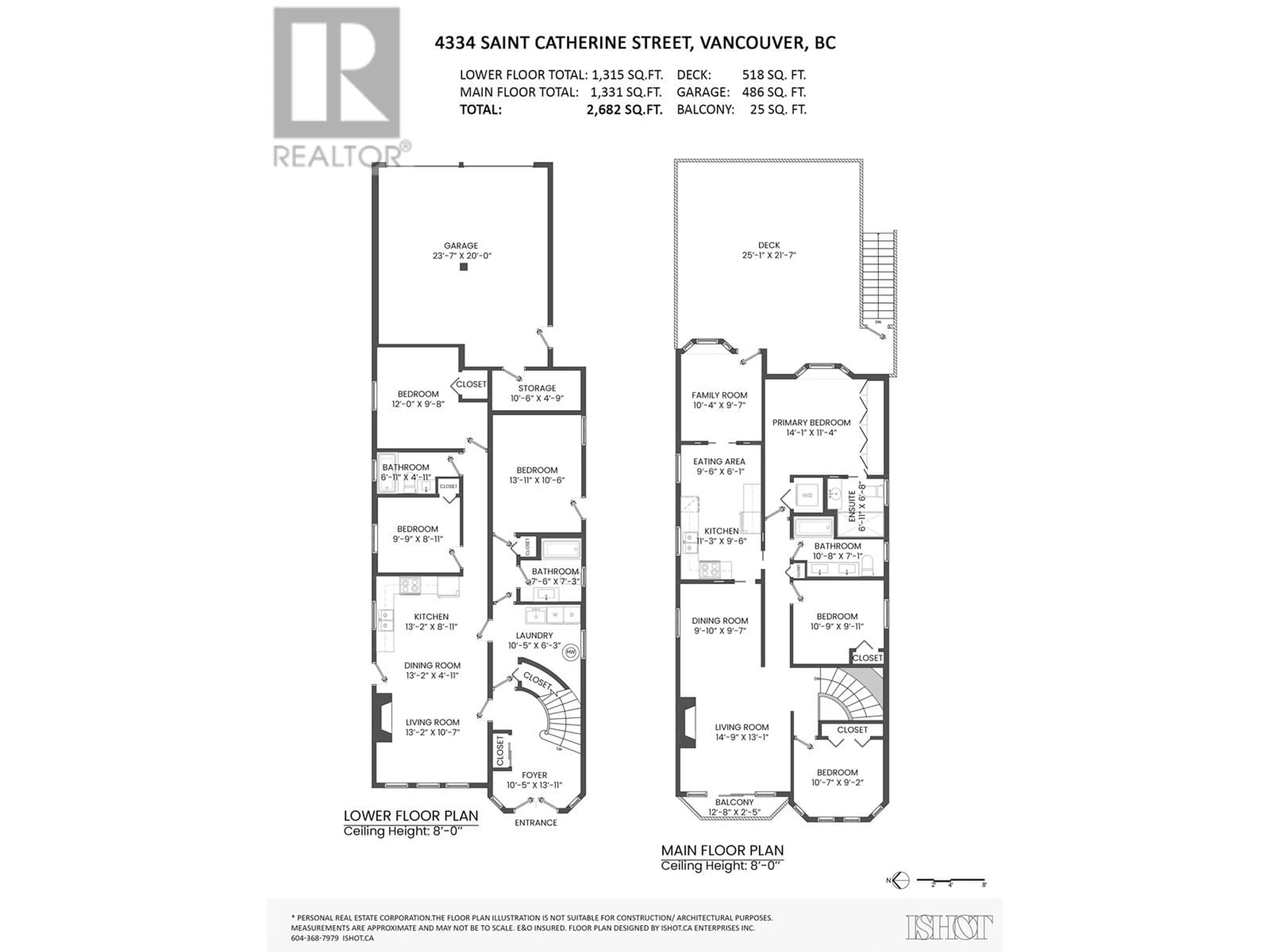 Floor plan for 4334 ST. CATHERINES STREET, Vancouver British Columbia V5V4M3