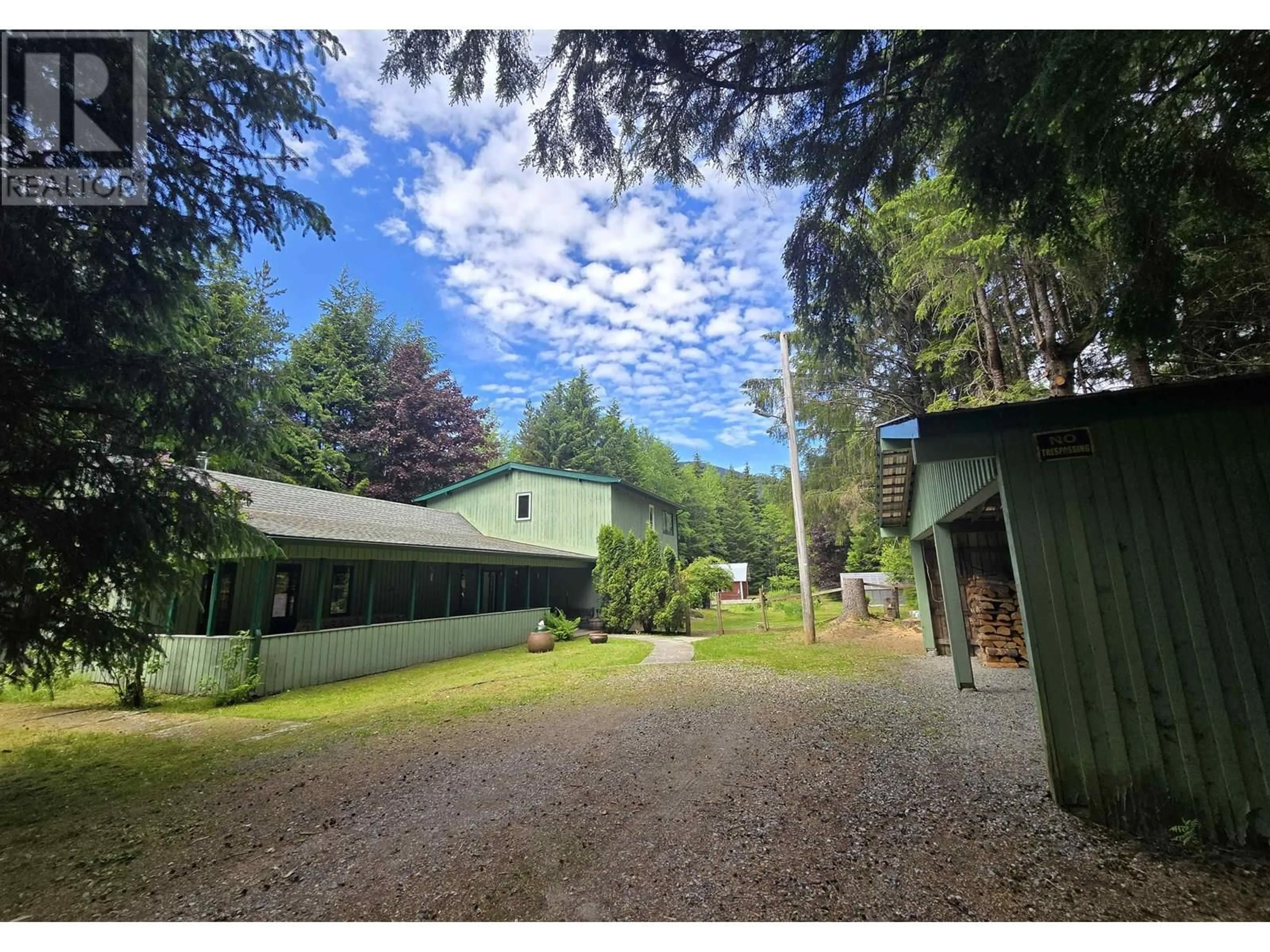A pic from outside/outdoor area/front of a property/back of a property/a pic from drone, forest/trees view for 2178 GRANDVIEW DRIVE, Terrace British Columbia V8G0A8
