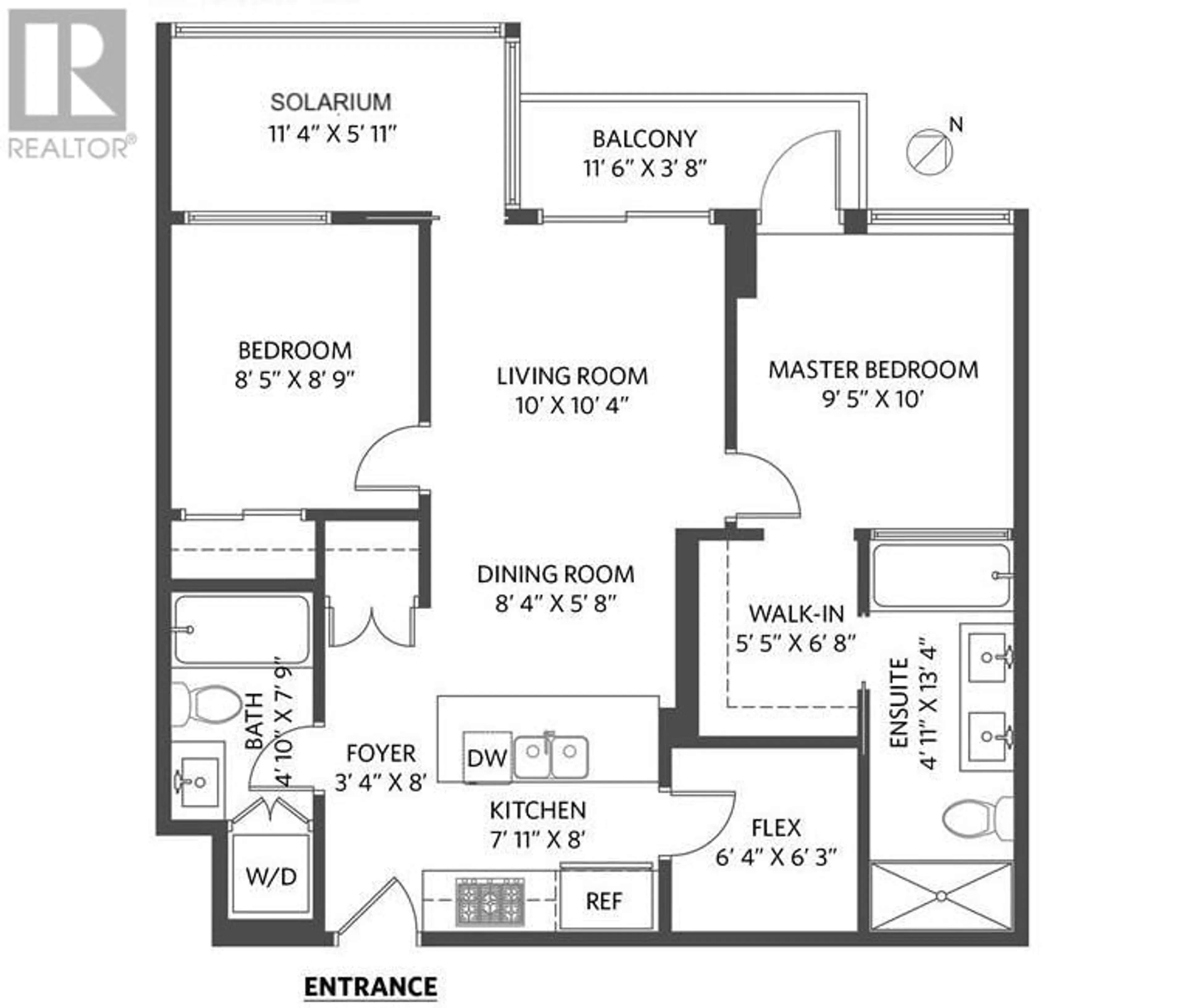 Floor plan for 905 - 88 1ST AVENUE, Vancouver British Columbia V5Y0K2