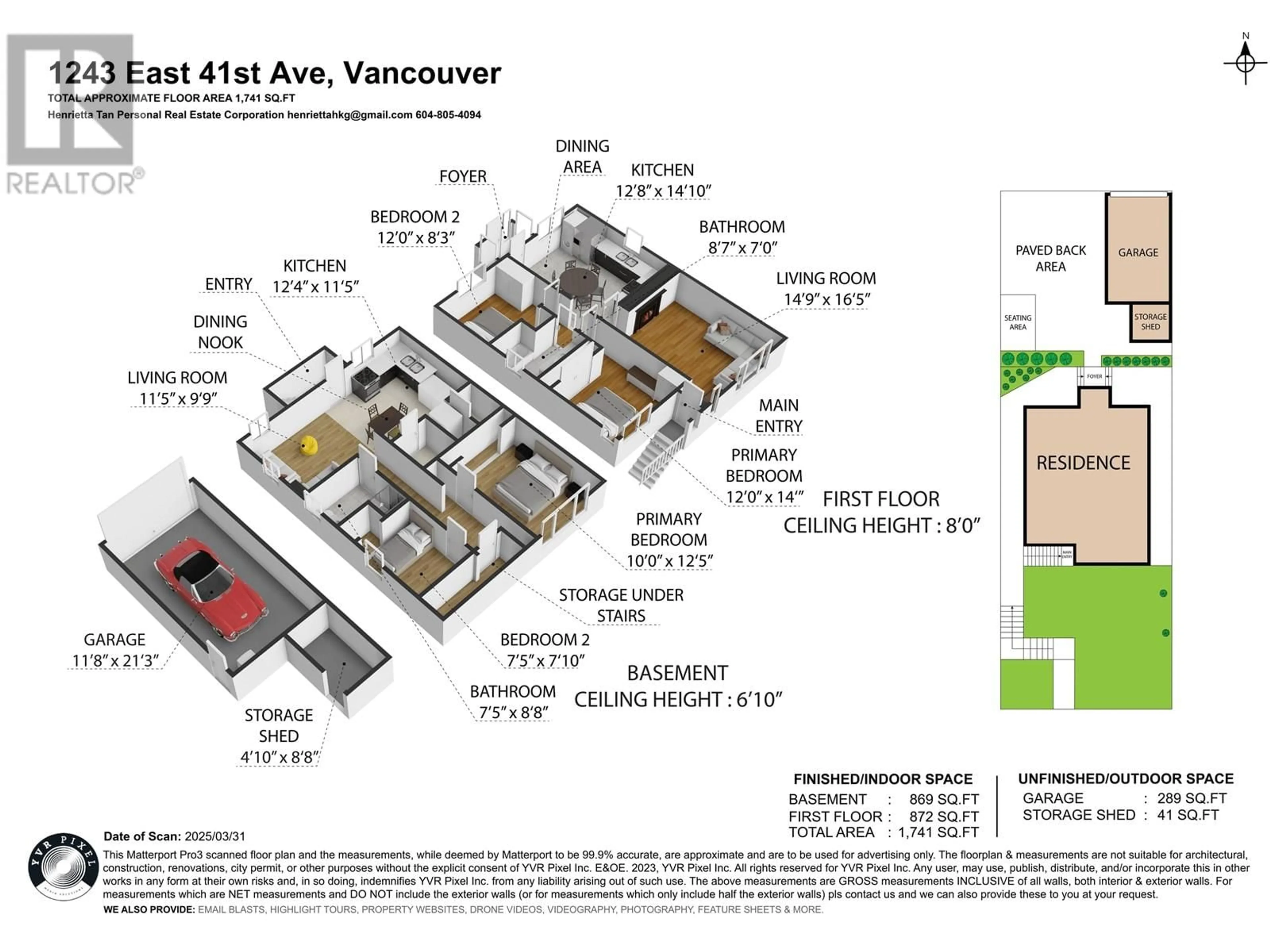Floor plan for 1243 41ST AVENUE, Vancouver British Columbia V5W1R3