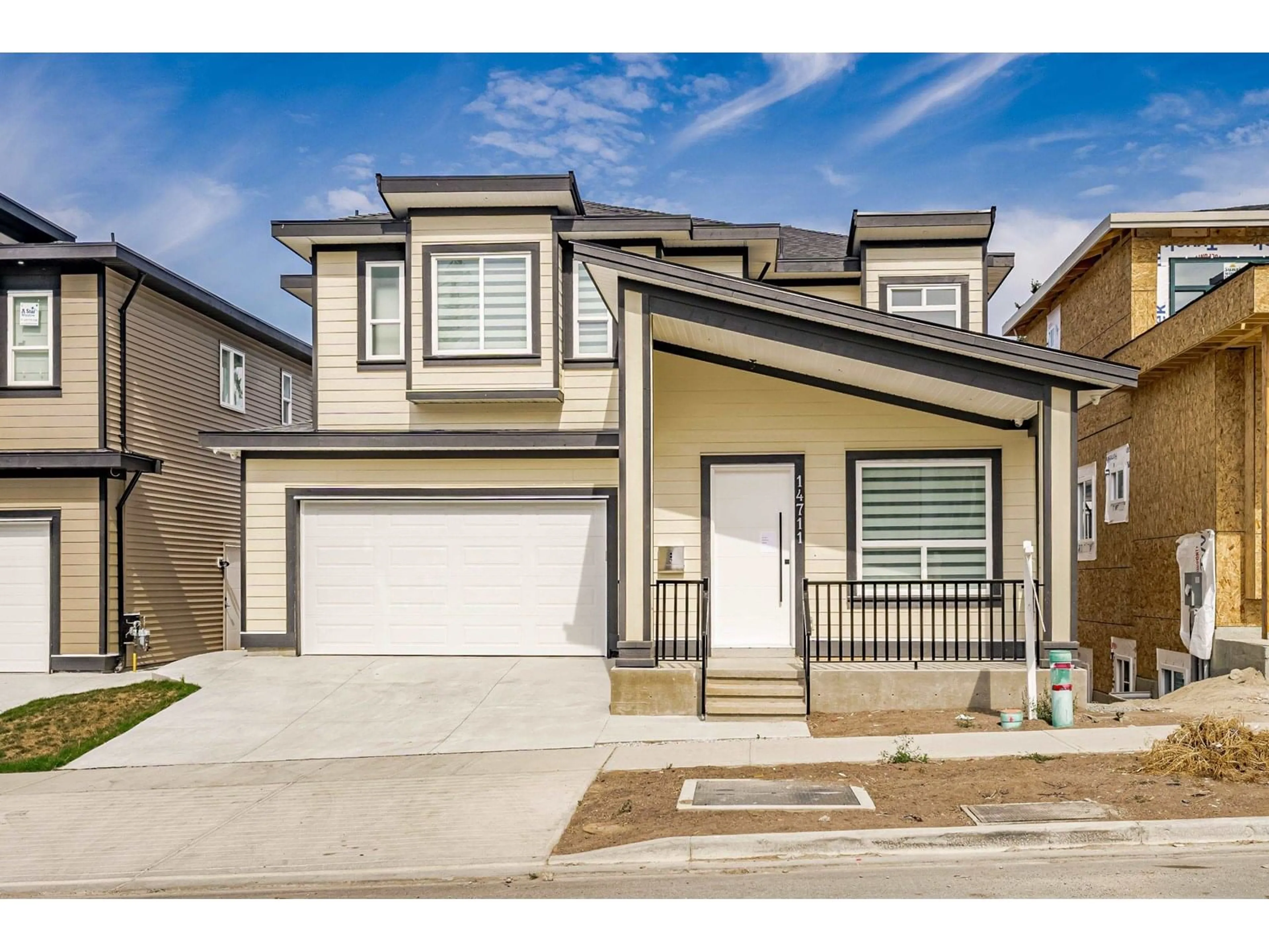 Home with vinyl exterior material, street for 14711 62A, Surrey British Columbia V3S3T1