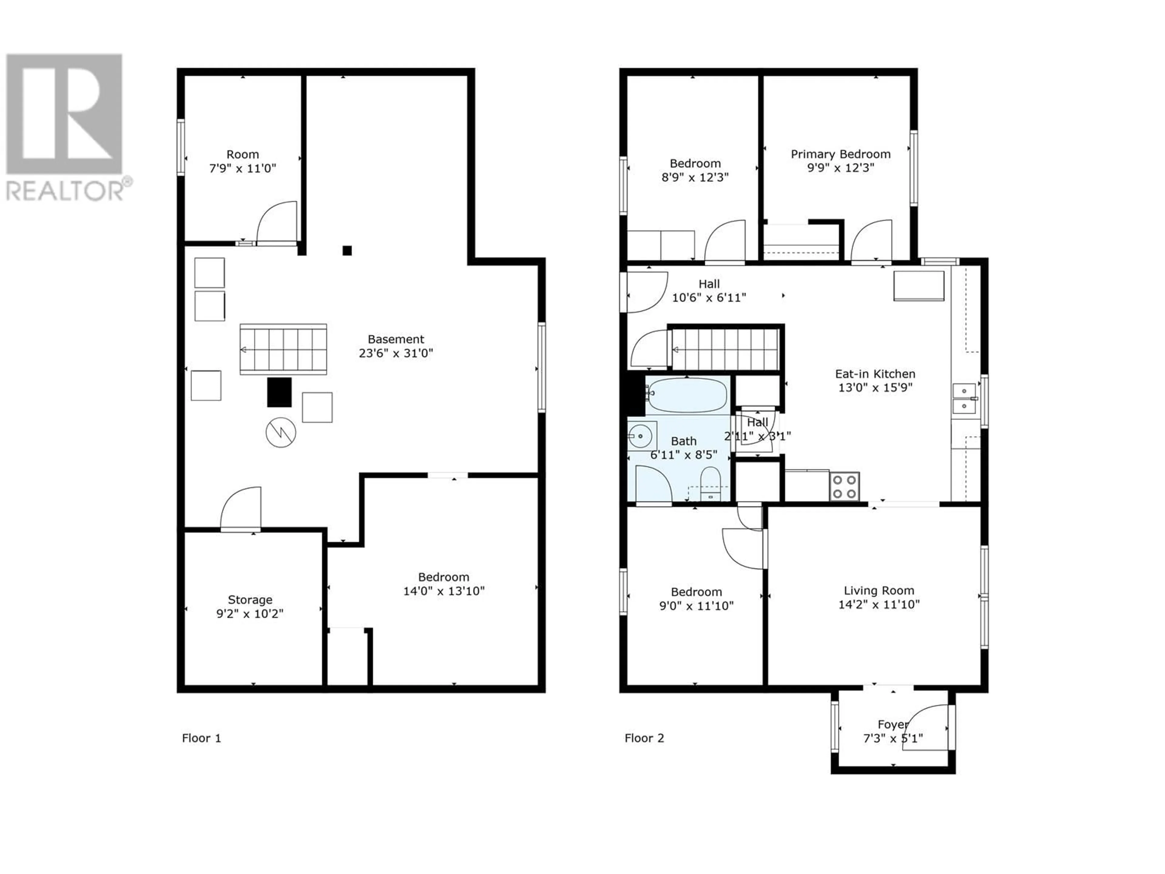 Floor plan for 1715 9TH AVENUE, Prince George British Columbia V2L3R9