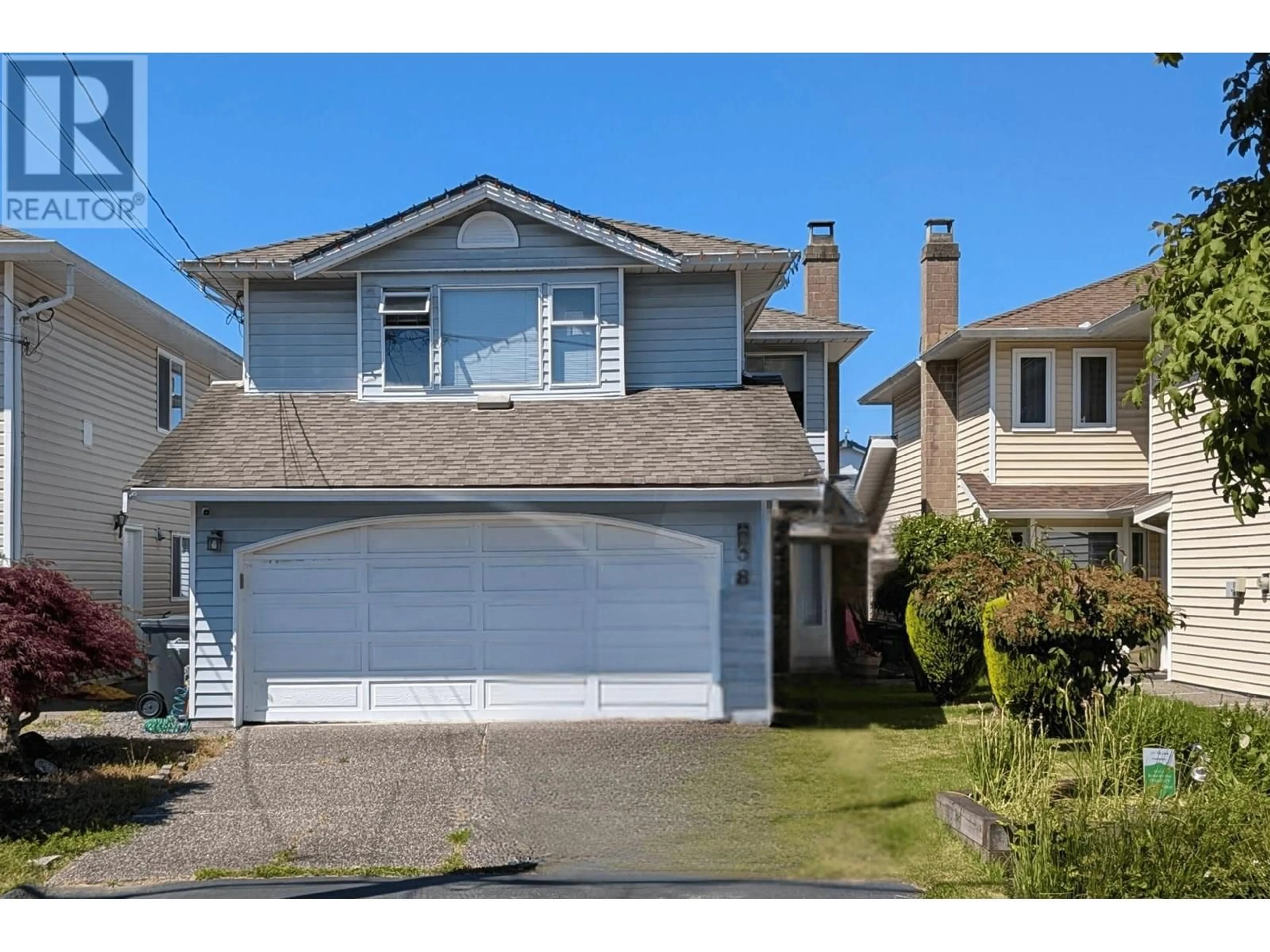 Home with vinyl exterior material, street for 3811 BROADWAY STREET, Richmond British Columbia V7E2Y1