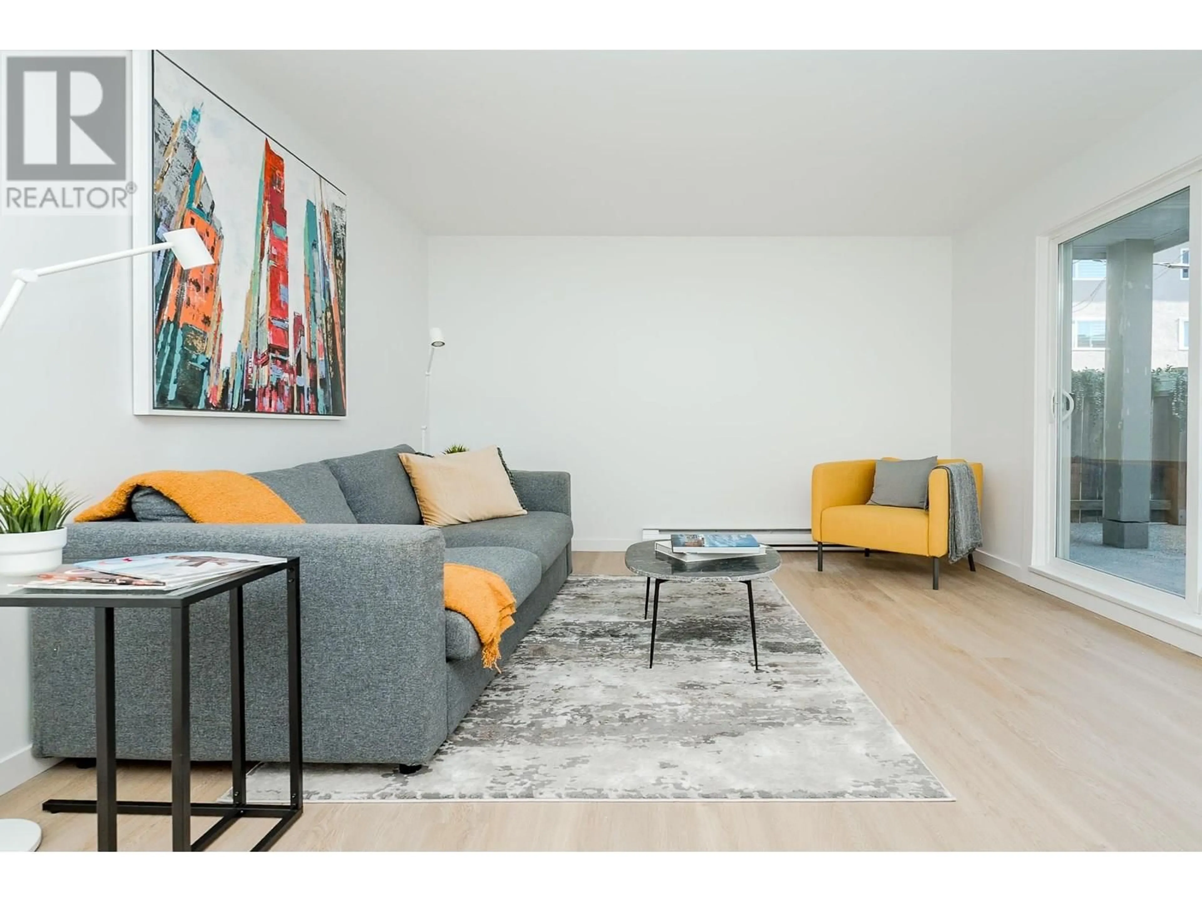 Living room with furniture, unknown for 102 - 8690 MONTCALM STREET, Vancouver British Columbia V6P4P8
