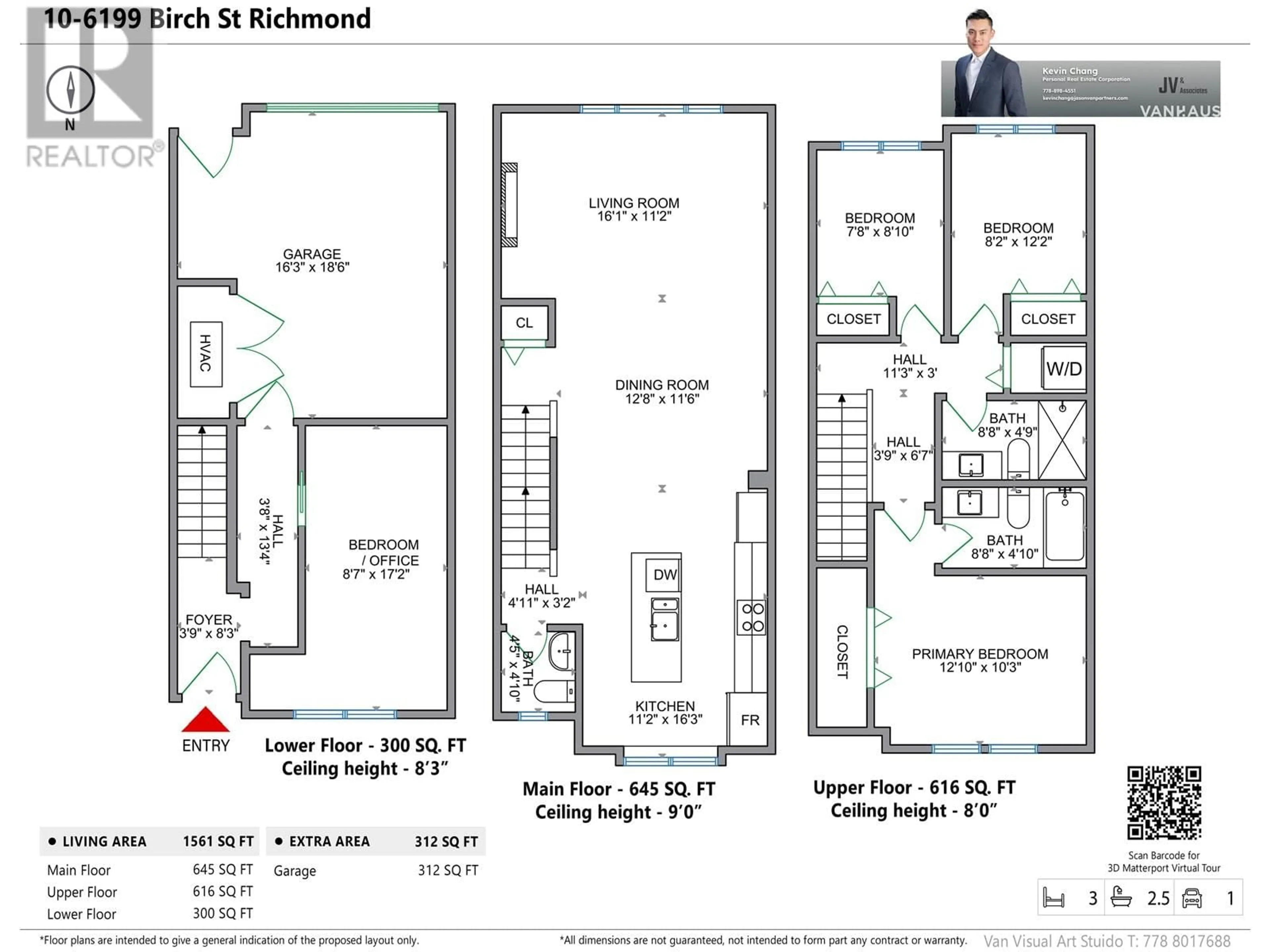 Floor plan for 10 - 6199 BIRCH STREET, Richmond British Columbia V6Y0E4