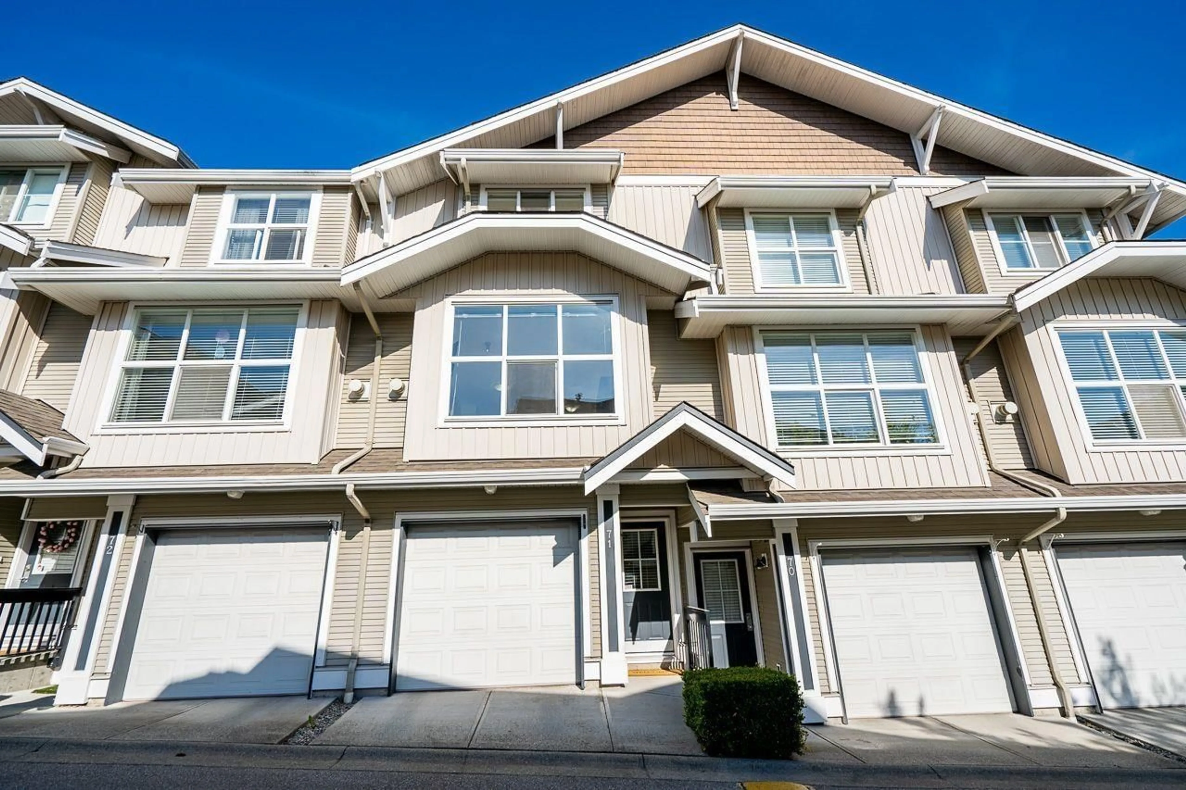 Home with vinyl exterior material, street for 71 - 20460 66, Langley British Columbia V2Y3B6