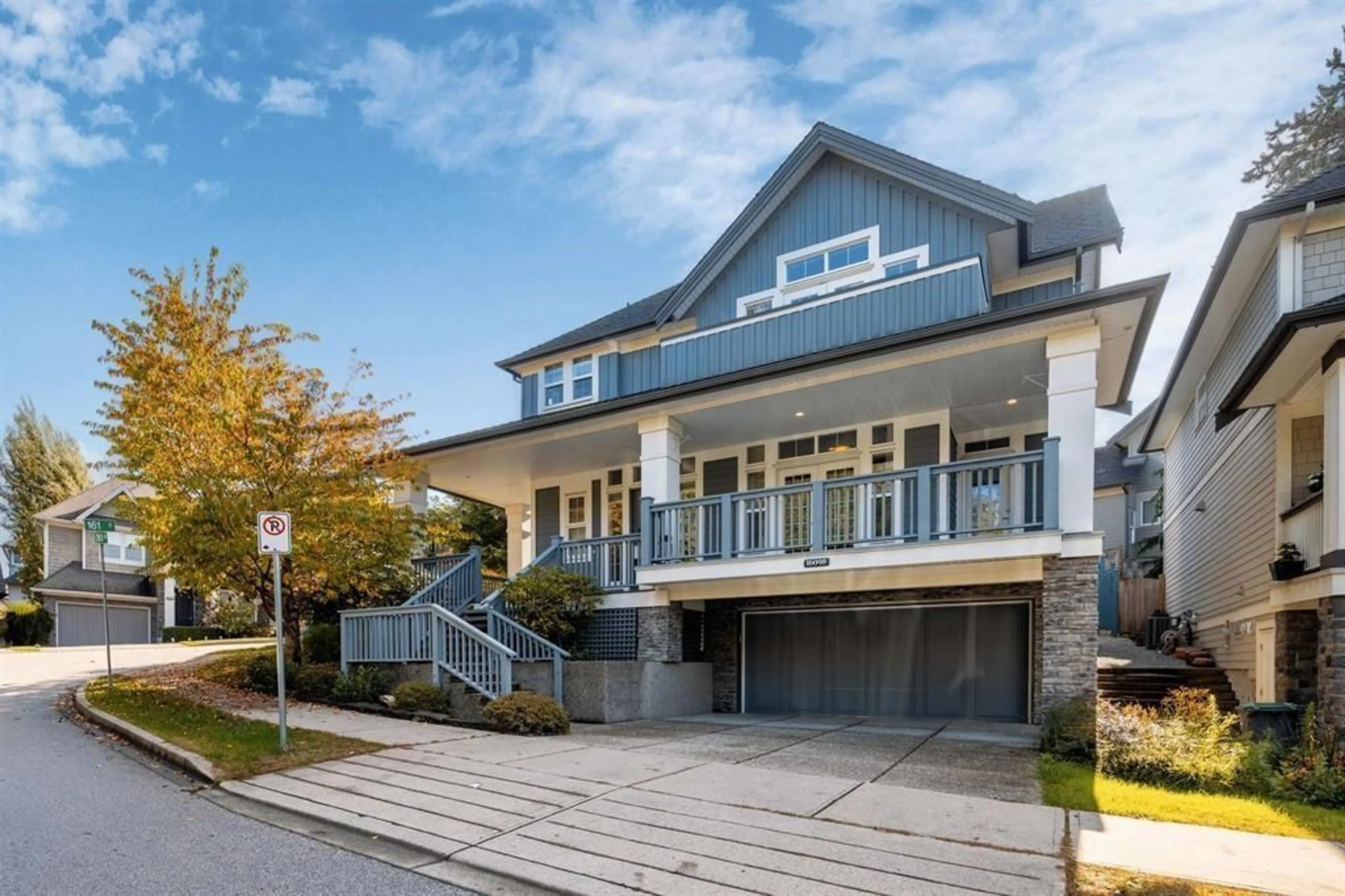 Home with vinyl exterior material, street for 16098 28B, Surrey British Columbia V3Z3Y6
