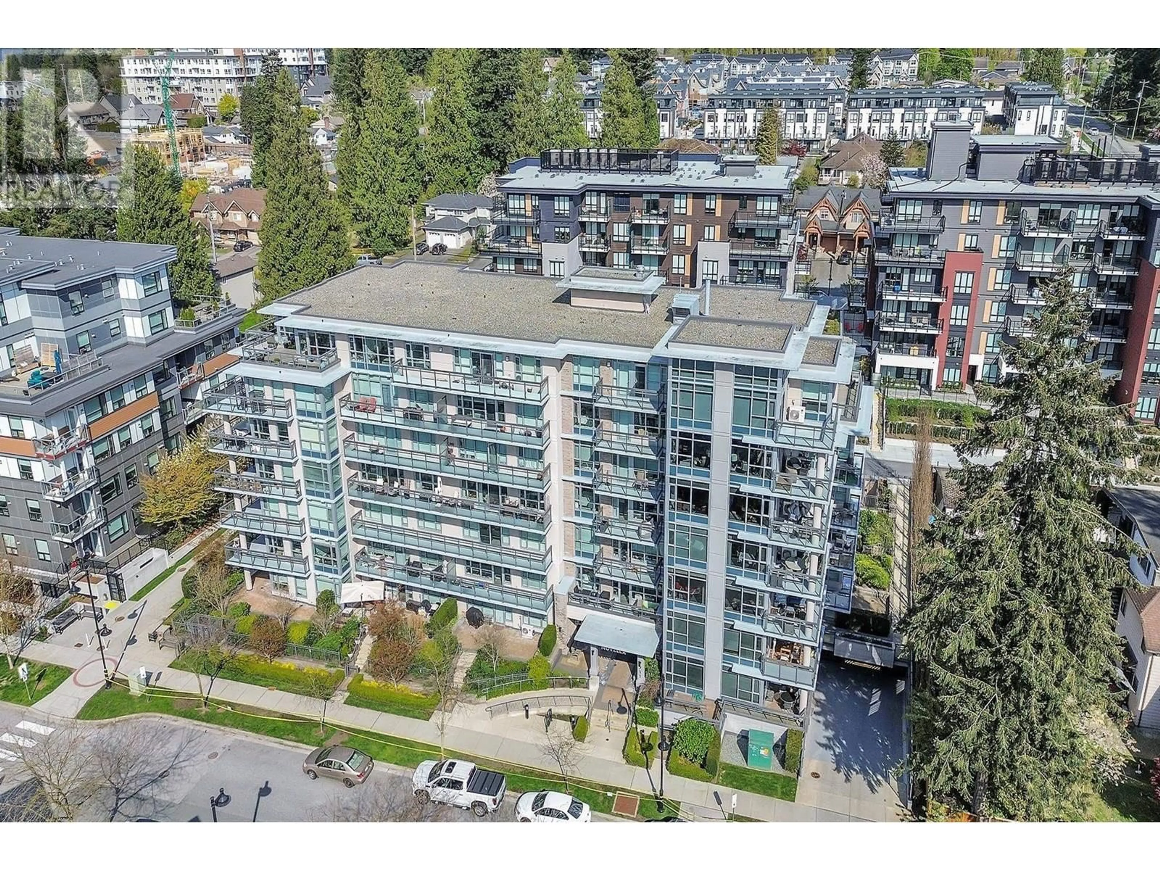 A pic from outside/outdoor area/front of a property/back of a property/a pic from drone, city buildings view from balcony for 706 - 711 BRESLAY STREET, Coquitlam British Columbia V3J0G7
