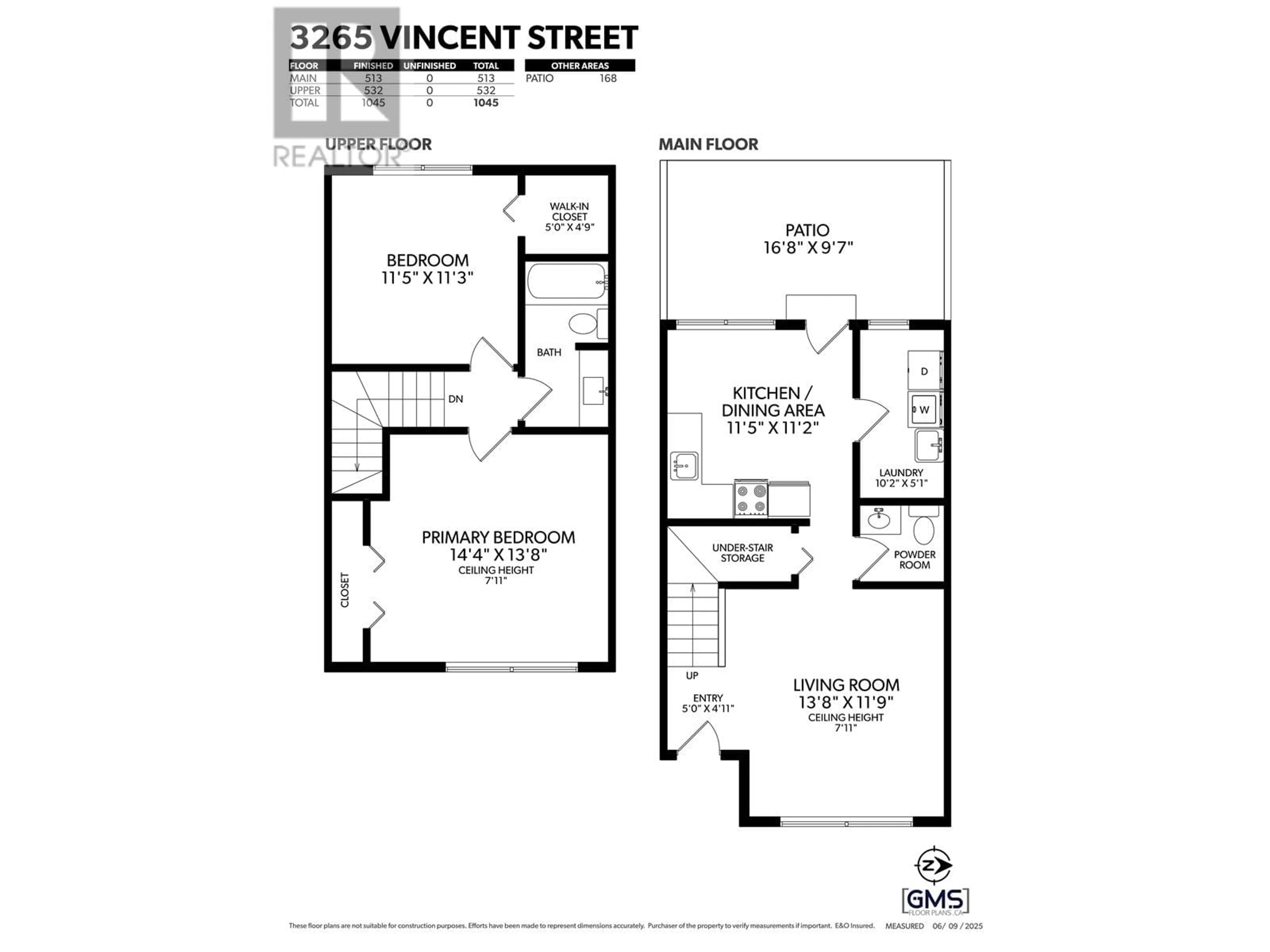 Floor plan for 3265 VINCENT STREET, Port Coquitlam British Columbia V3B3T3