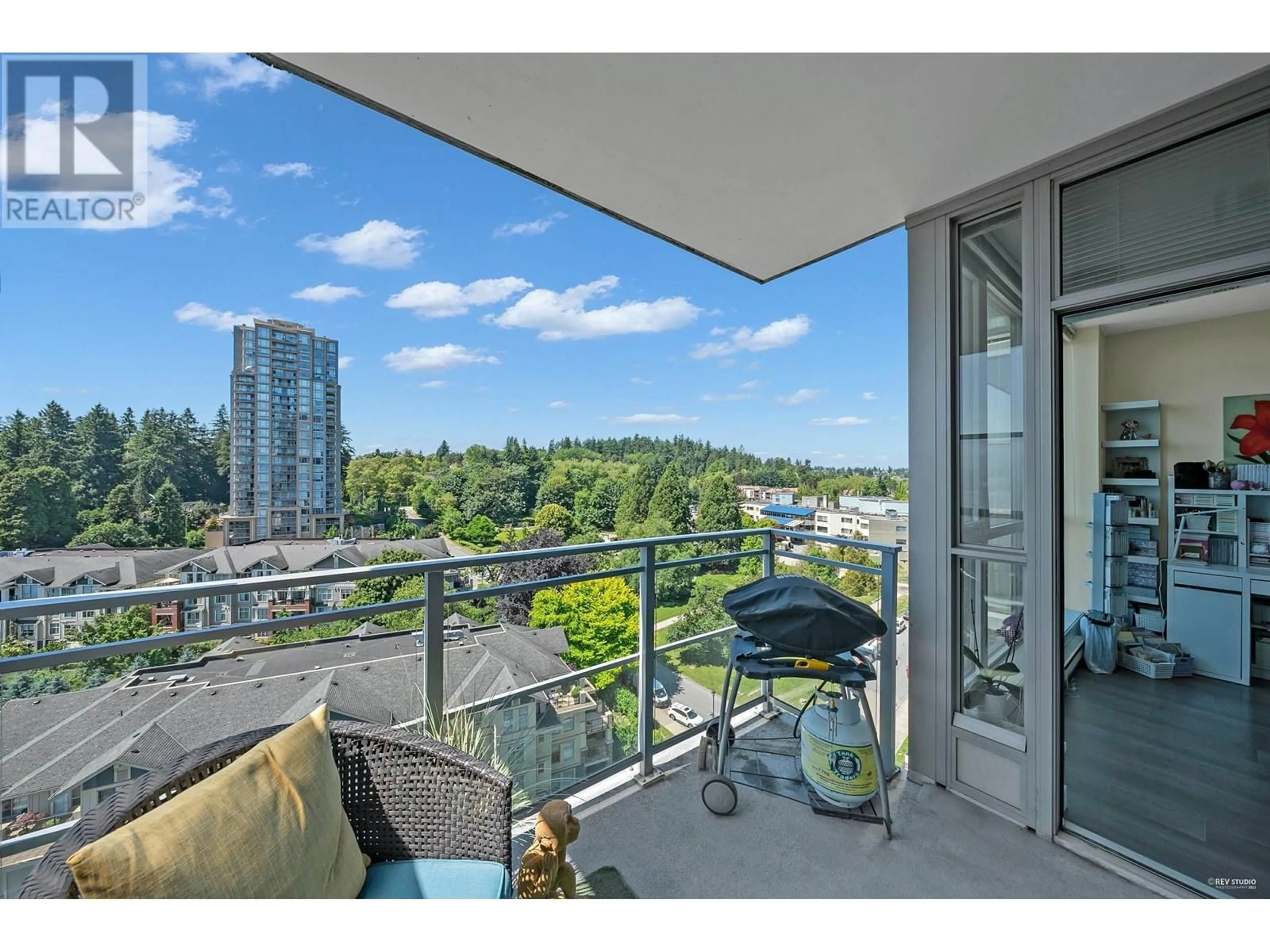 Balcony in the apartment, water/lake/river/ocean view for 1506 - 271 FRANCIS WAY, New Westminster British Columbia V3L0H2
