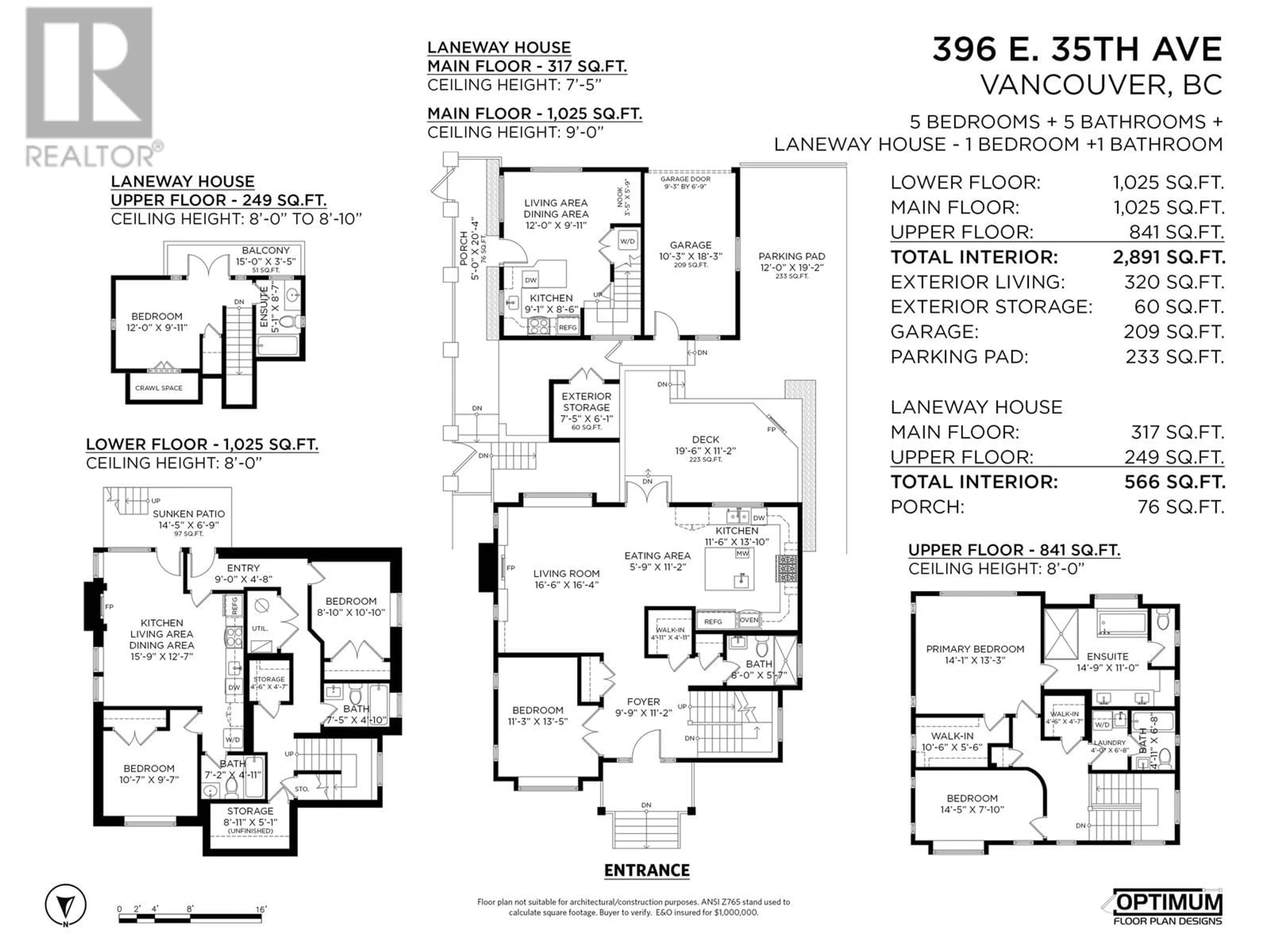 Floor plan for 396 35TH AVENUE, Vancouver British Columbia V5W1A8