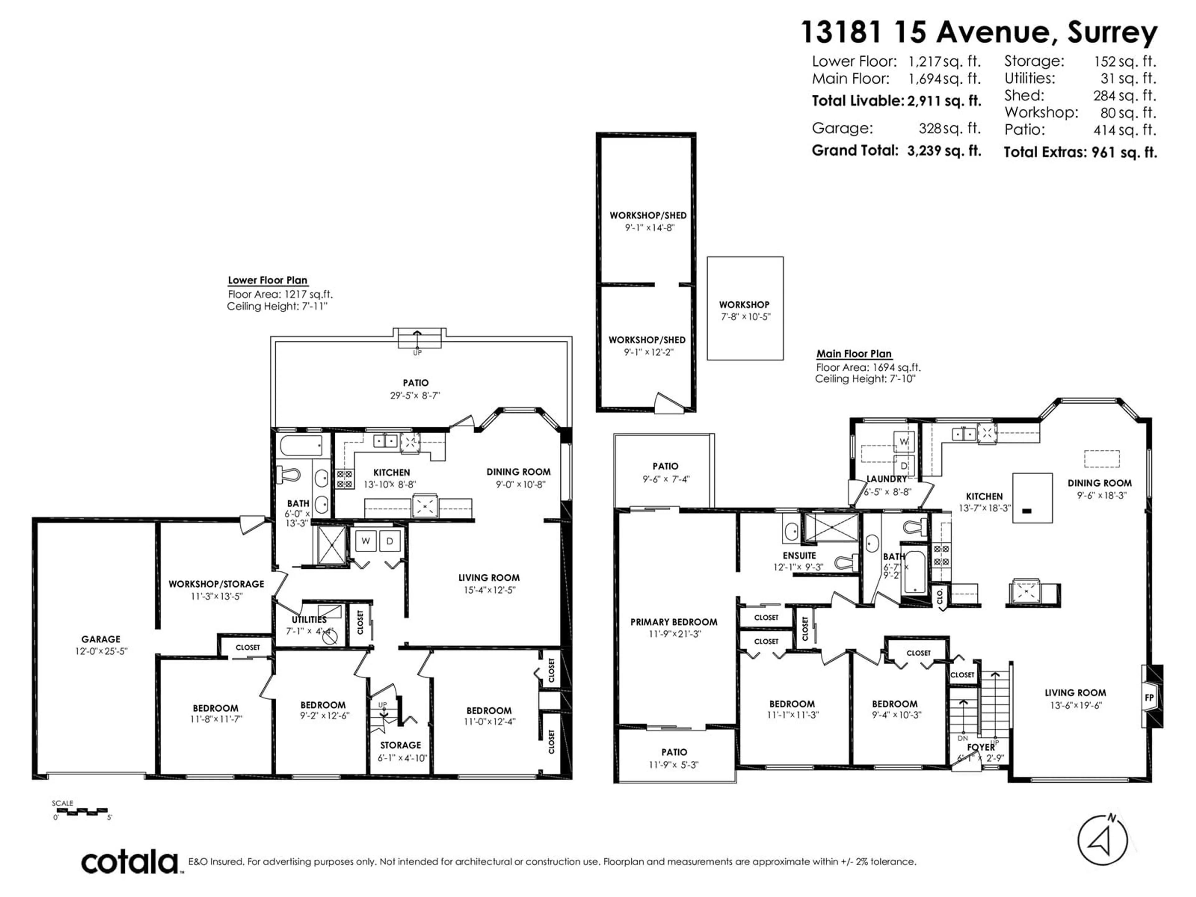 Floor plan for 13181 15, Surrey British Columbia V4A1K8
