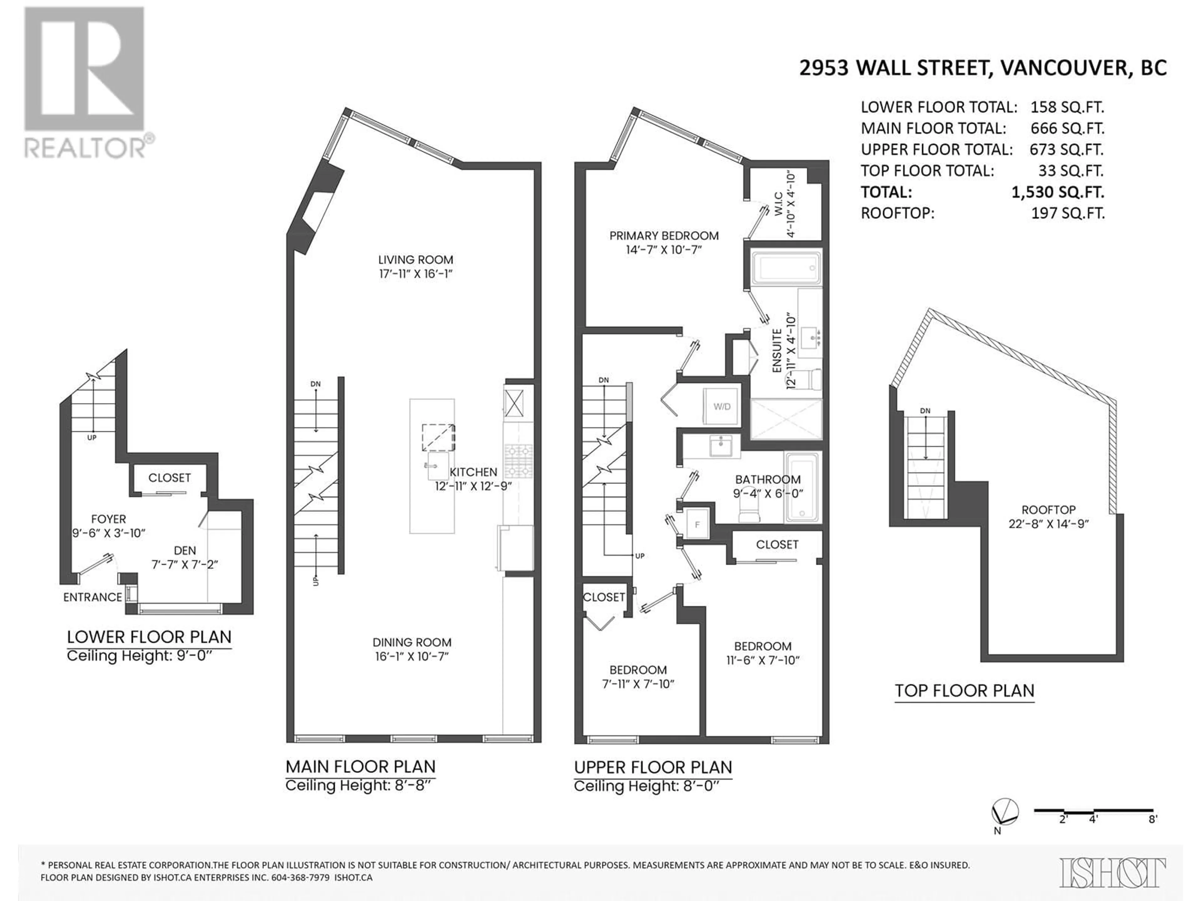 Floor plan for 2953 WALL STREET, Vancouver British Columbia V5K0A6