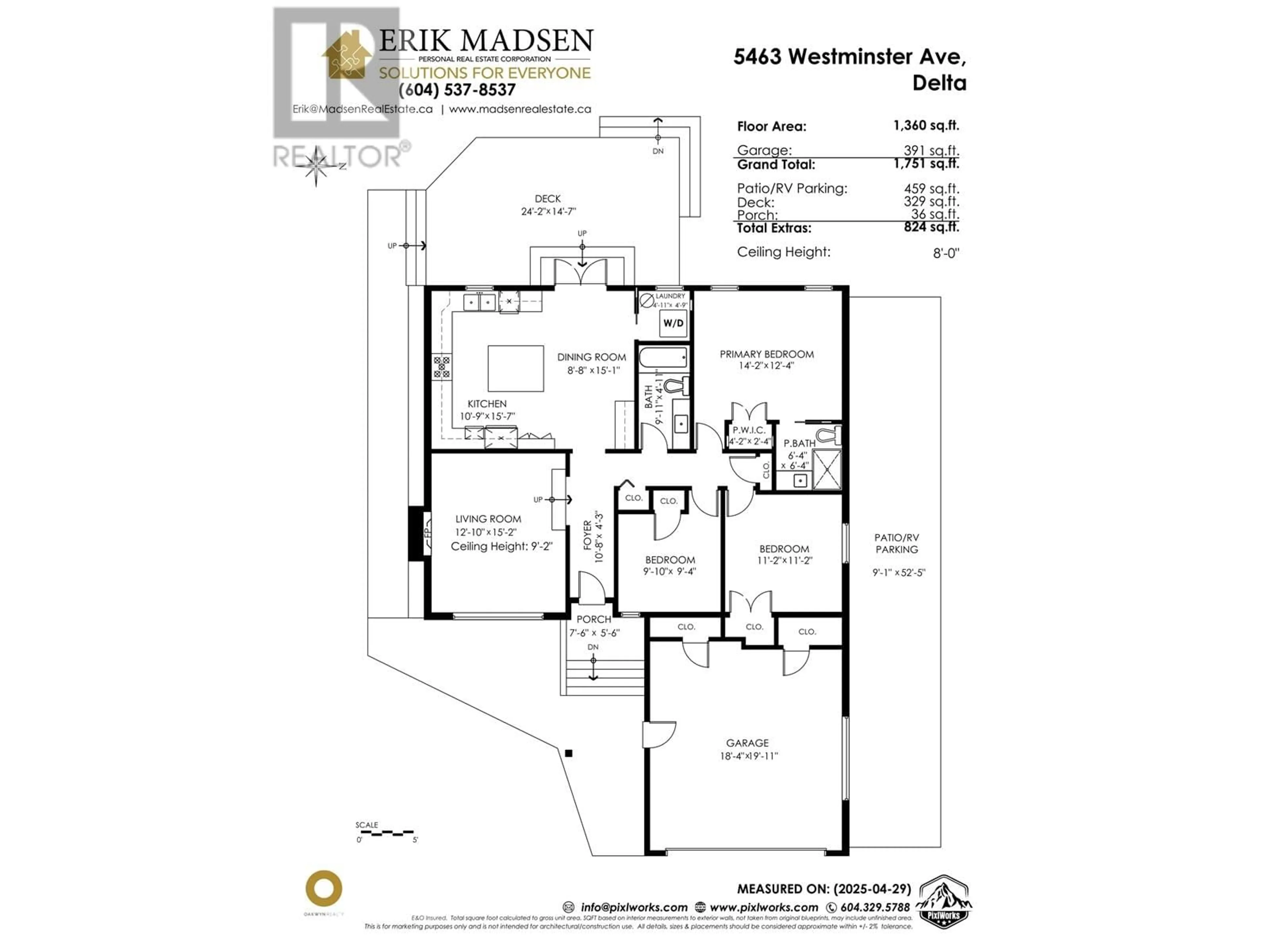 Floor plan for 5463 WESTMINSTER AVENUE, Delta British Columbia V4K2J4