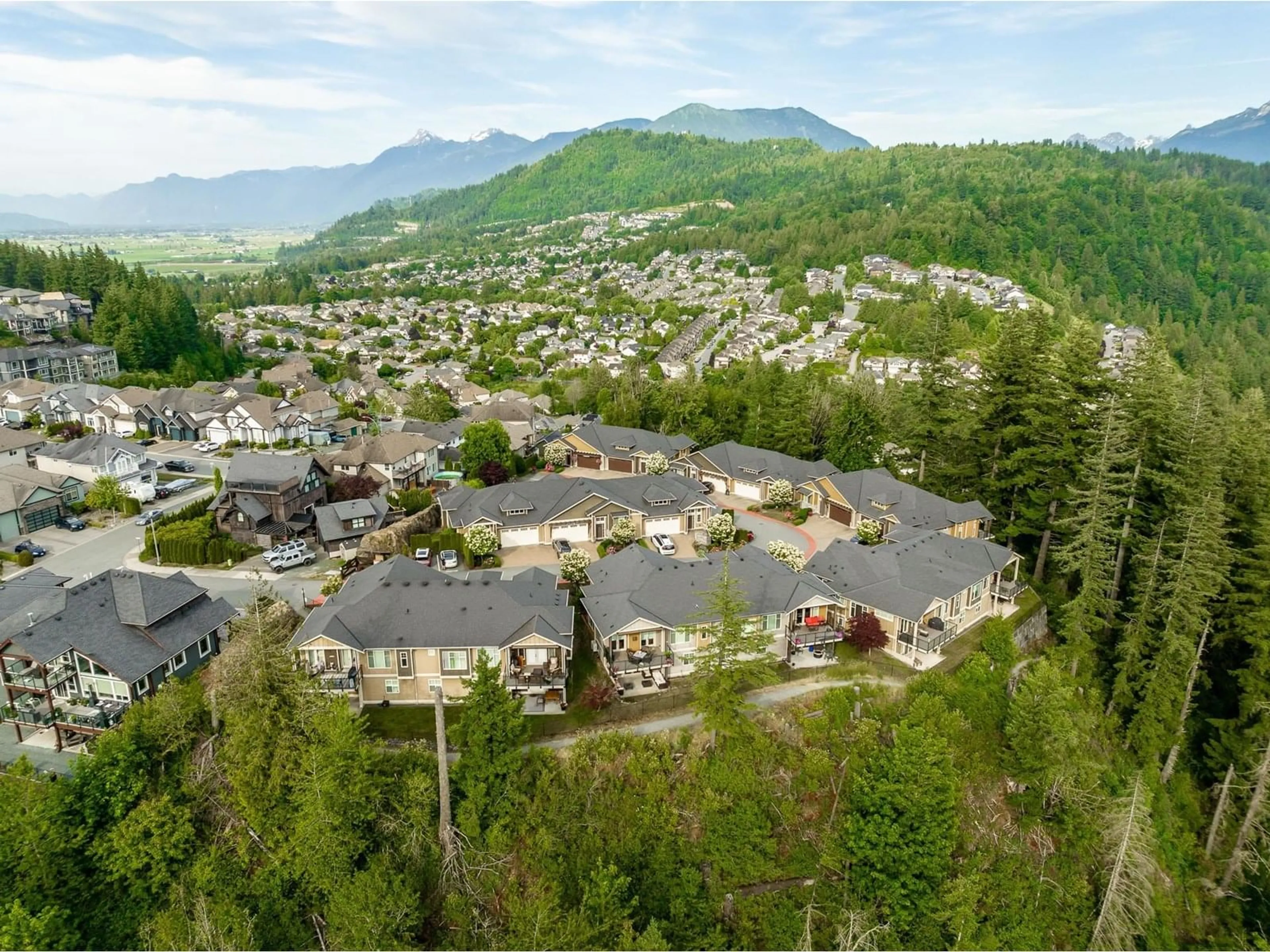A pic from outside/outdoor area/front of a property/back of a property/a pic from drone, mountain view for 3 - 5144 DHALIWAL PLACE, Chilliwack British Columbia V2R0W8