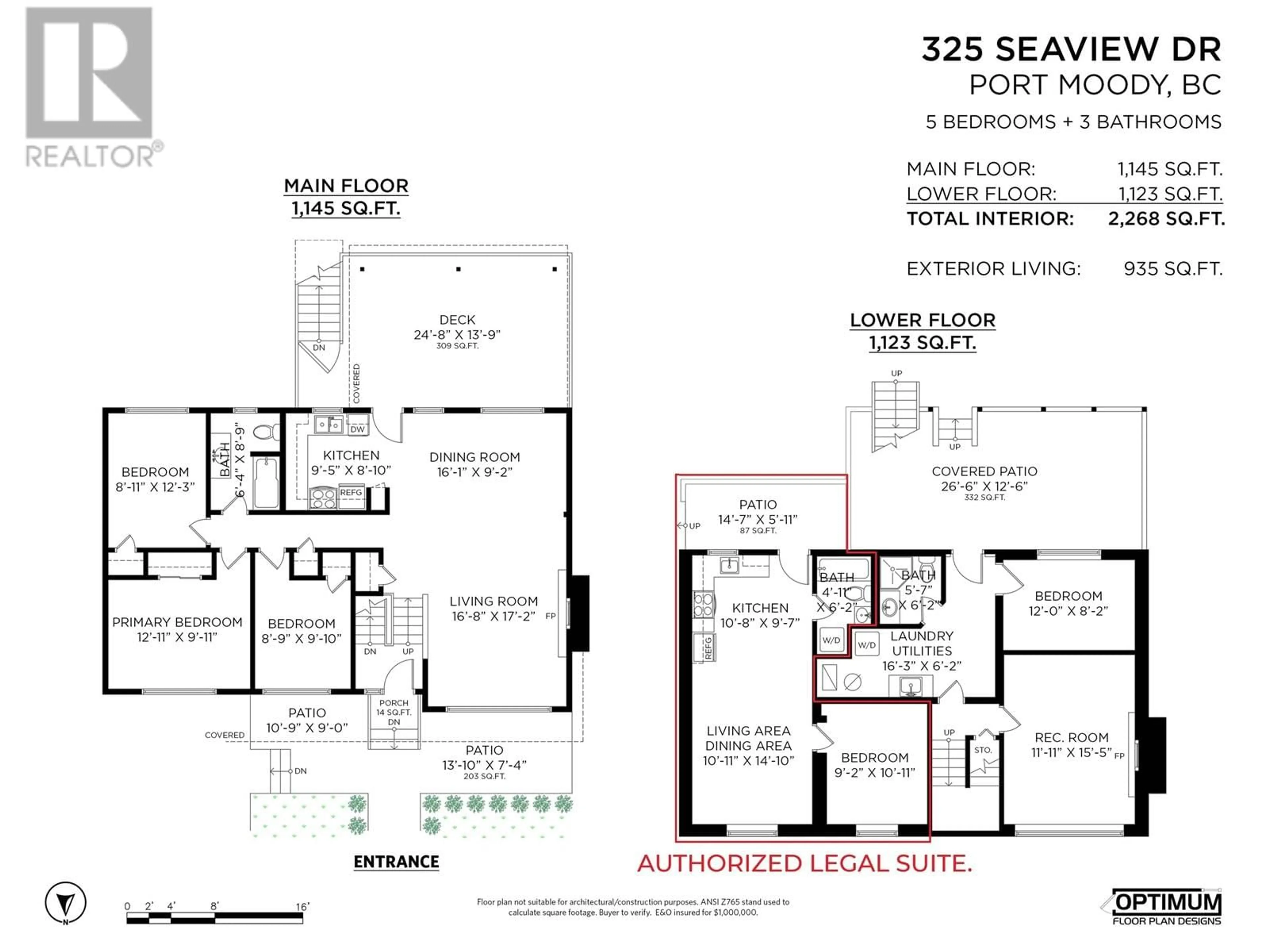 Floor plan for 325 SEAVIEW DRIVE, Port Moody British Columbia V3H1P1
