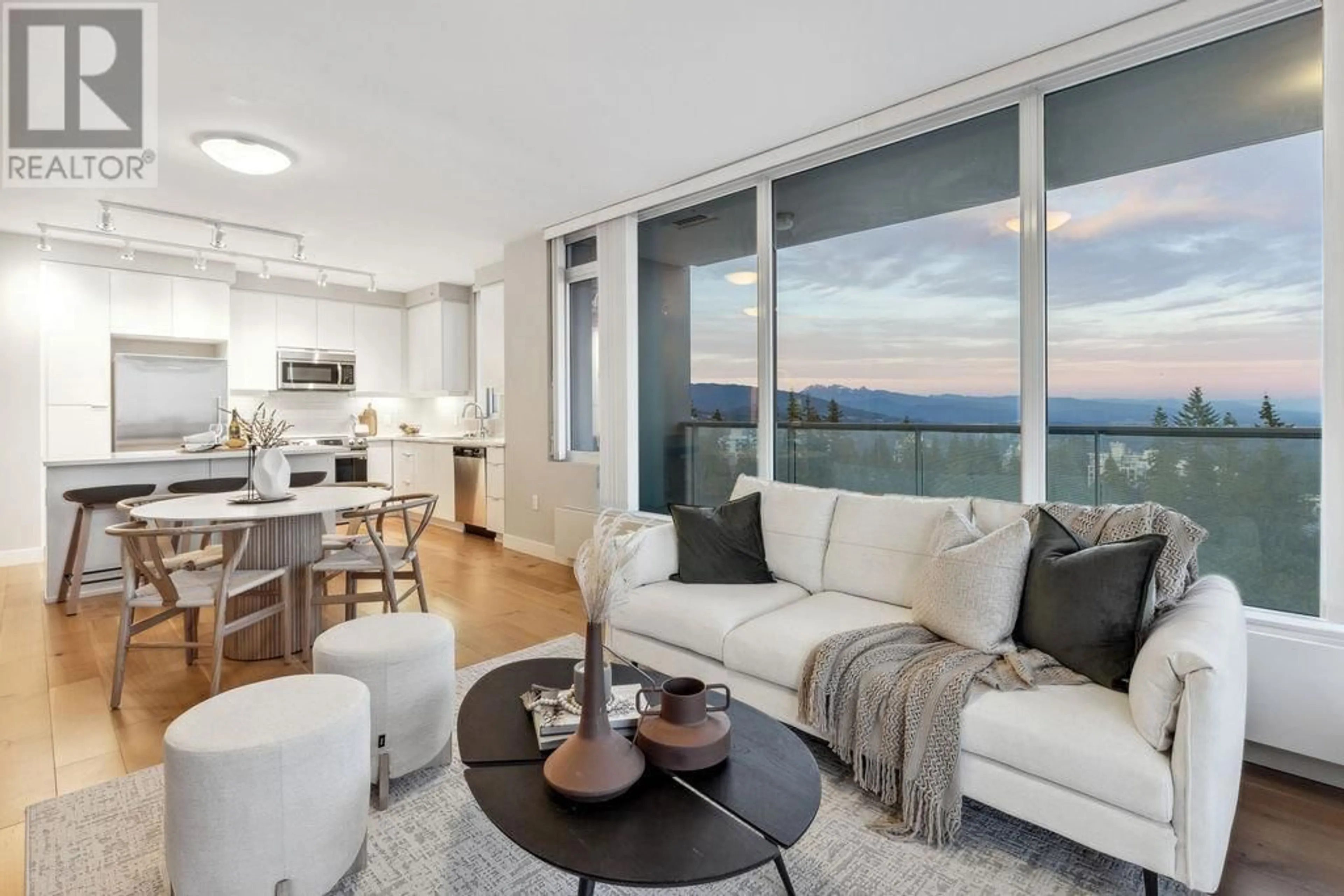 Living room with furniture, unknown for 1404 - 9393 TOWER ROAD, Burnaby British Columbia V5A4X6