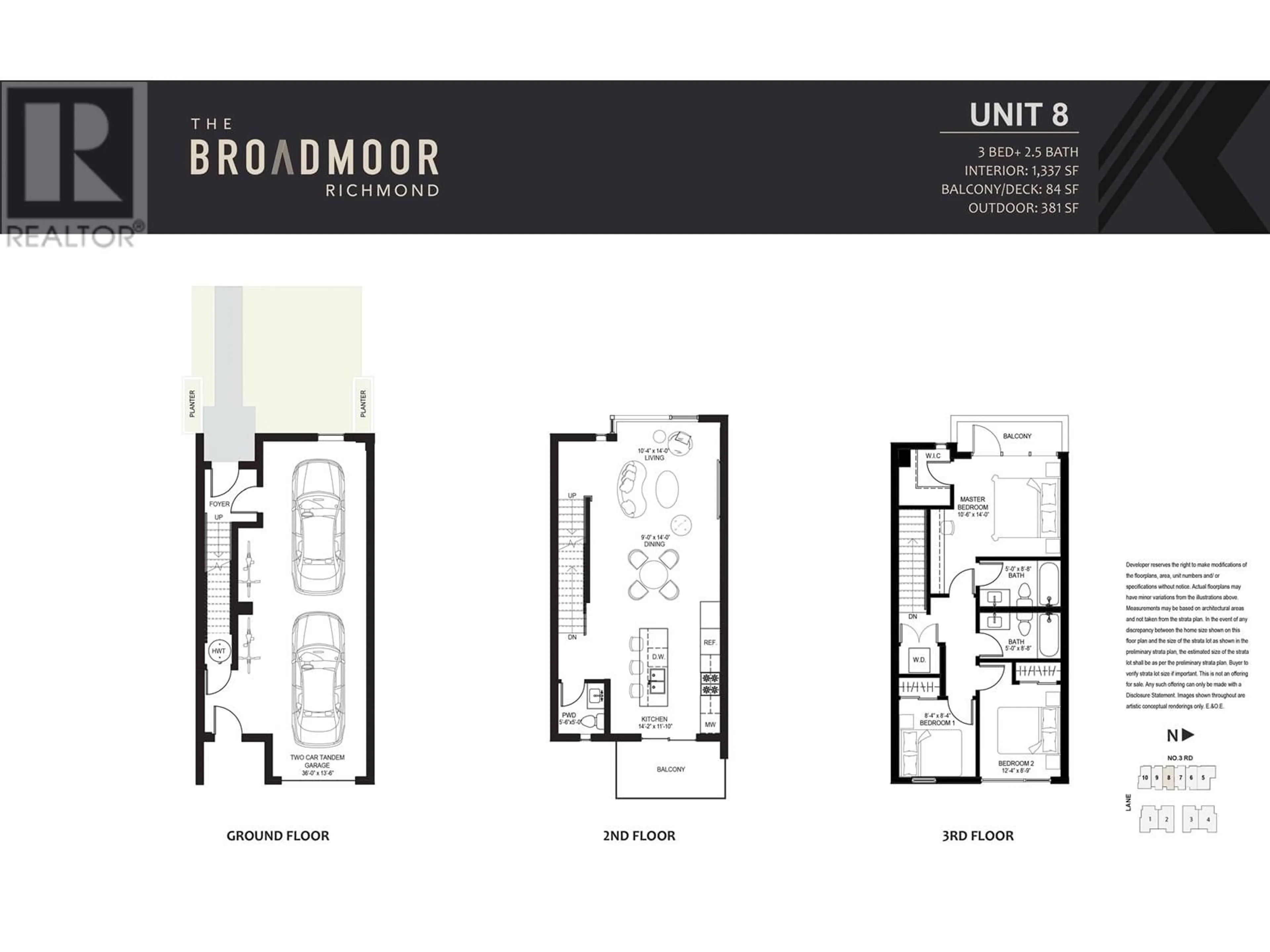Floor plan for 8 - 8300 NO. 3 ROAD, Richmond British Columbia V6Y2E3