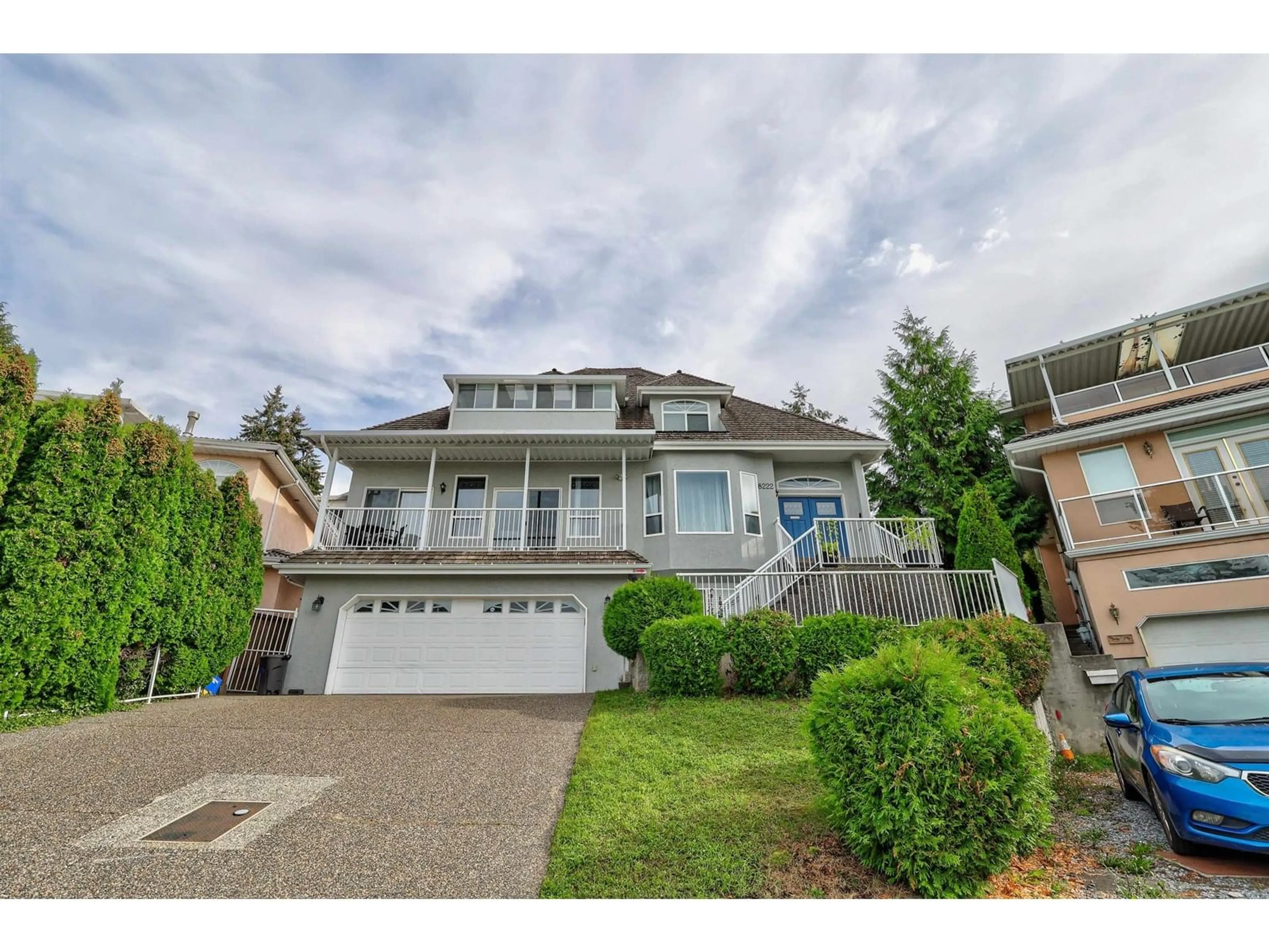 Home with vinyl exterior material, street for 8222 NECHAKO, Delta British Columbia V4C3X3