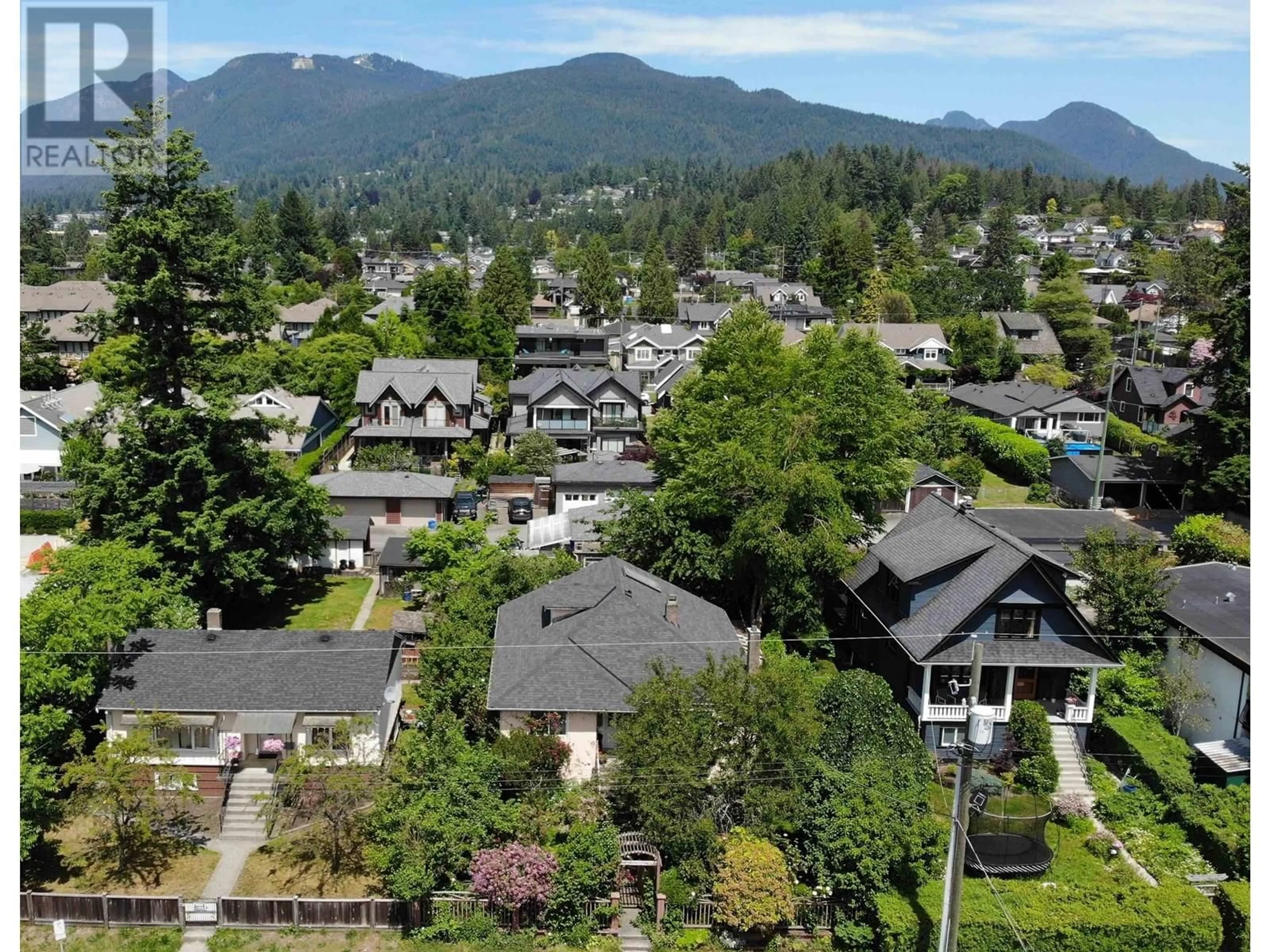 A pic from outside/outdoor area/front of a property/back of a property/a pic from drone, mountain view for 342 13TH STREET, North Vancouver British Columbia V7L2L9