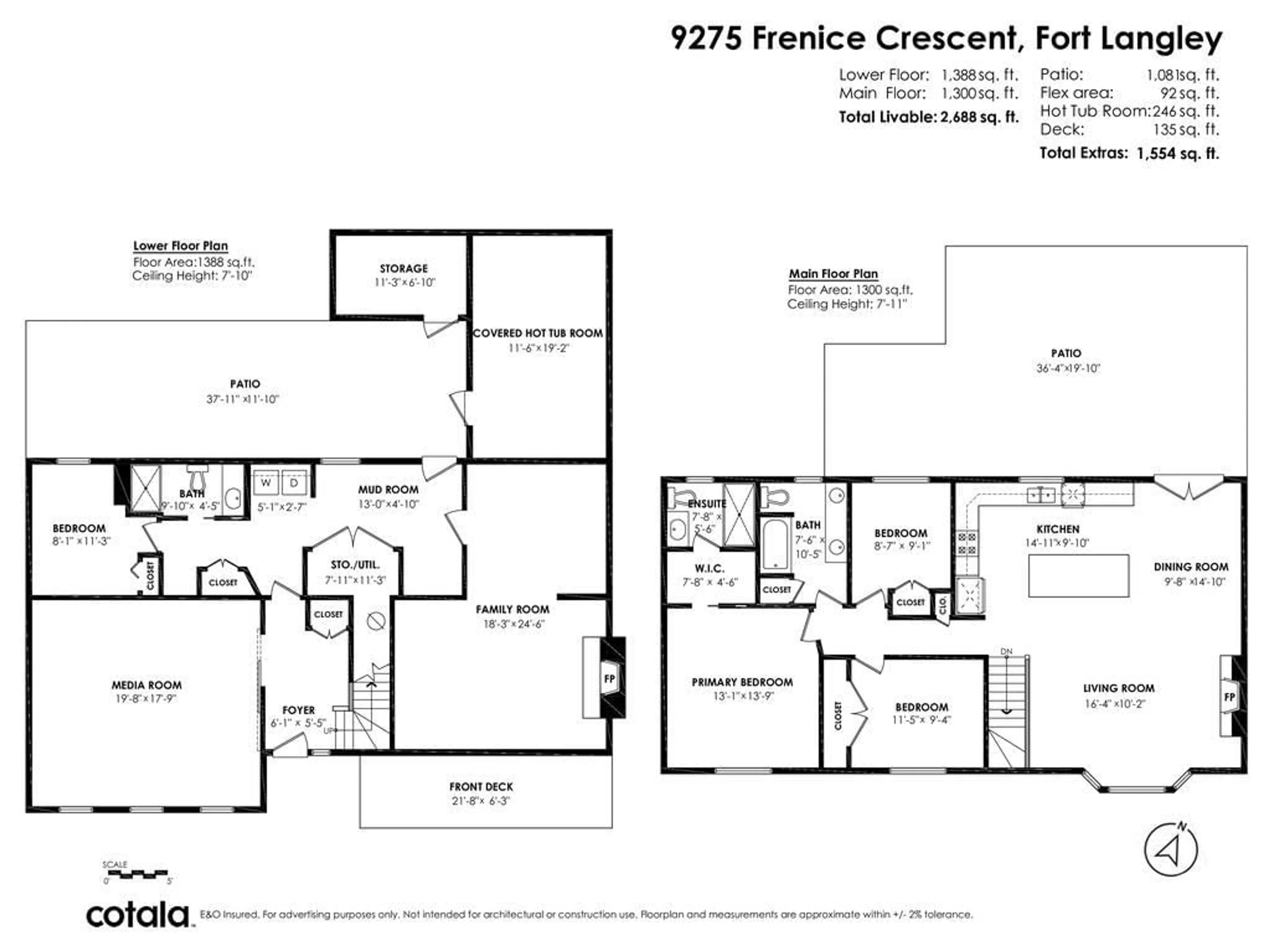Floor plan for 9275 FRENICE, Langley British Columbia V1M2S2