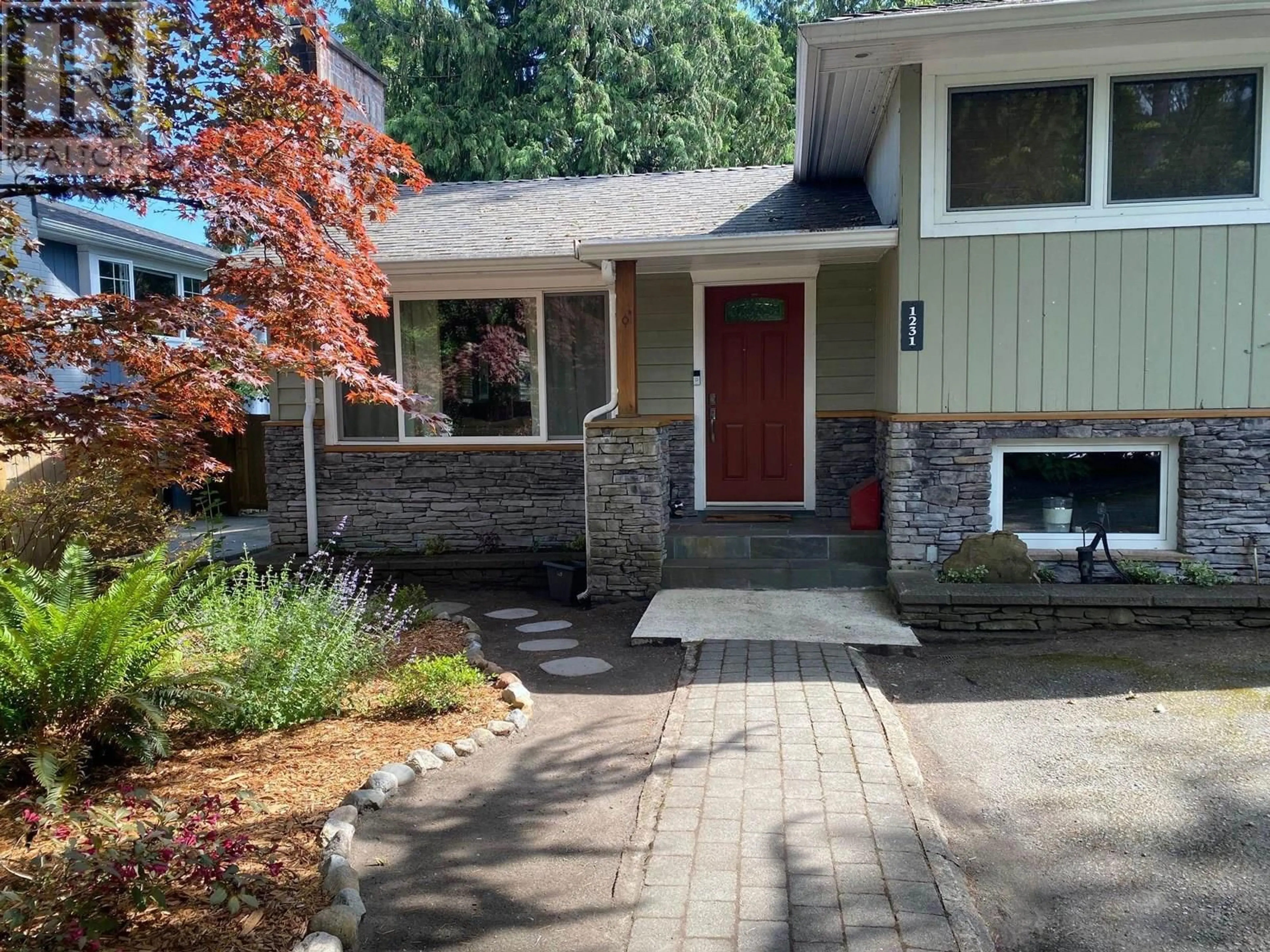 Home with brick exterior material, street for 1231 FREDERICK ROAD, North Vancouver British Columbia V7K1J3